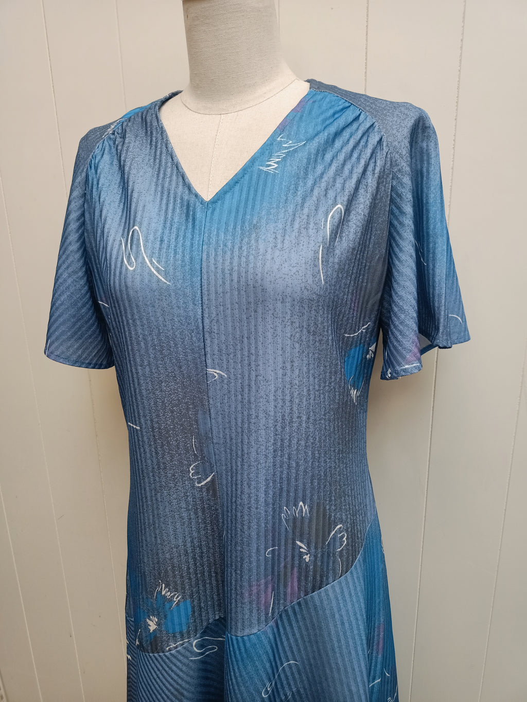 Vintage Osti Fashions Assymetric Drop Waist Dress