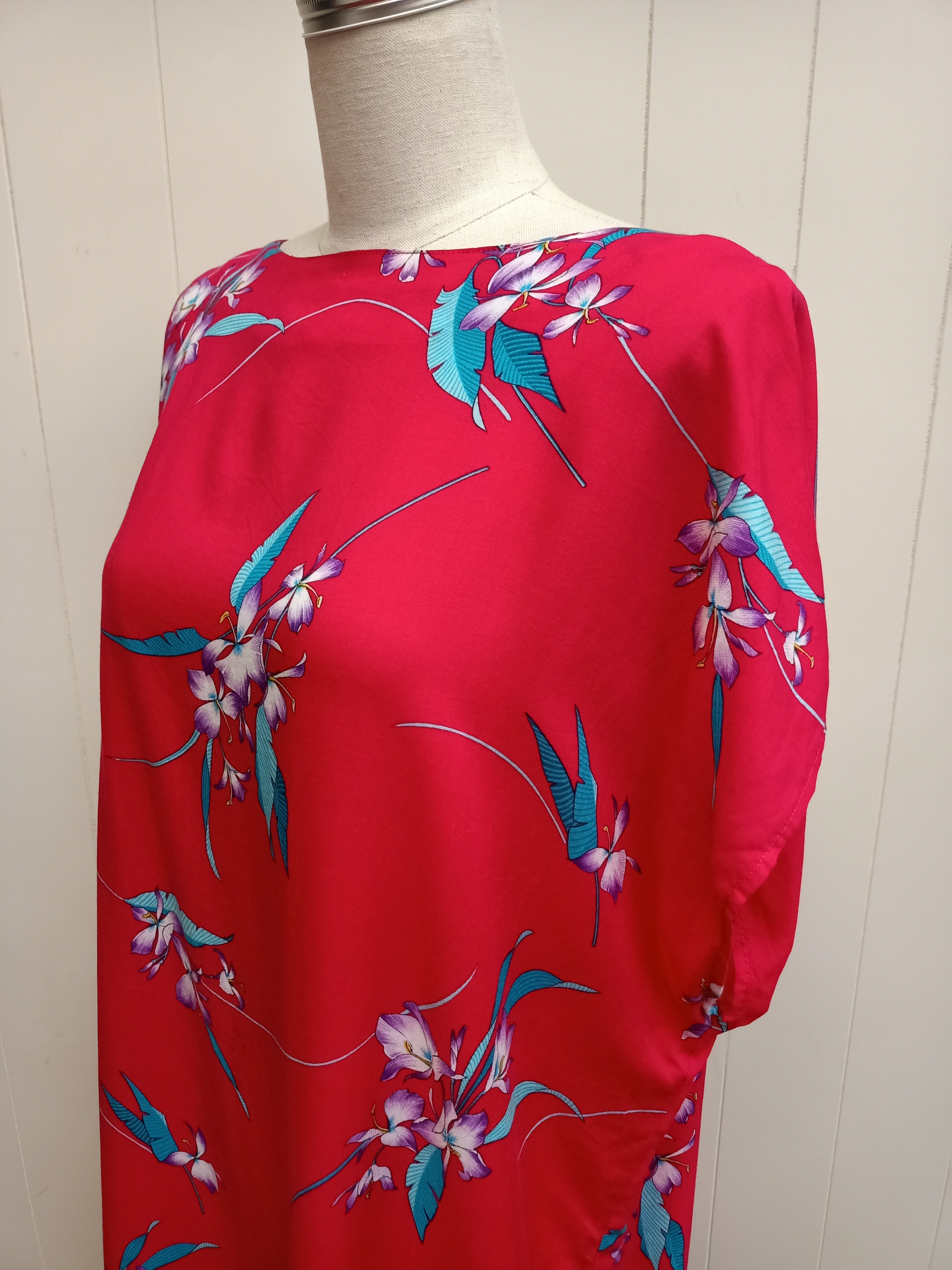 Vintage Low Back Floral Dress