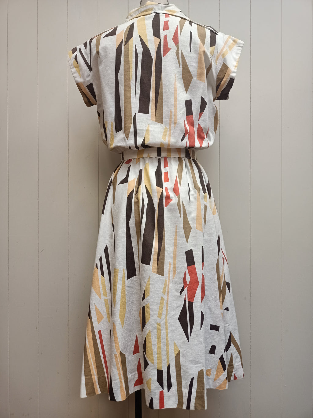 Vintage Abstract Geometric Dress