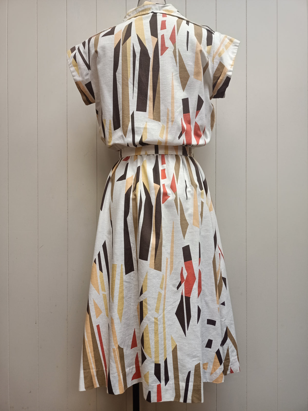 Vintage Abstract Geometric Dress