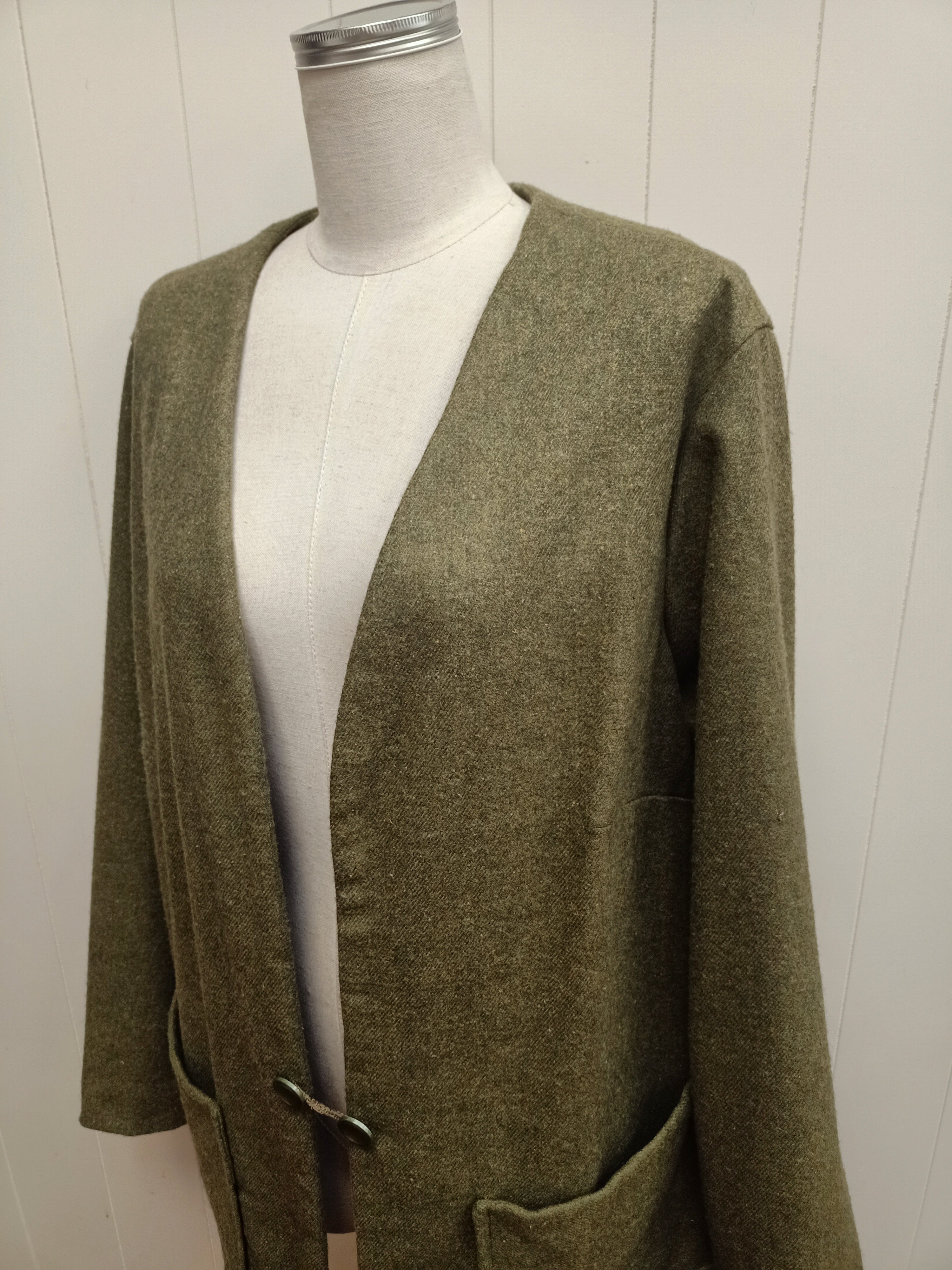 Vintage Green Open Jacket