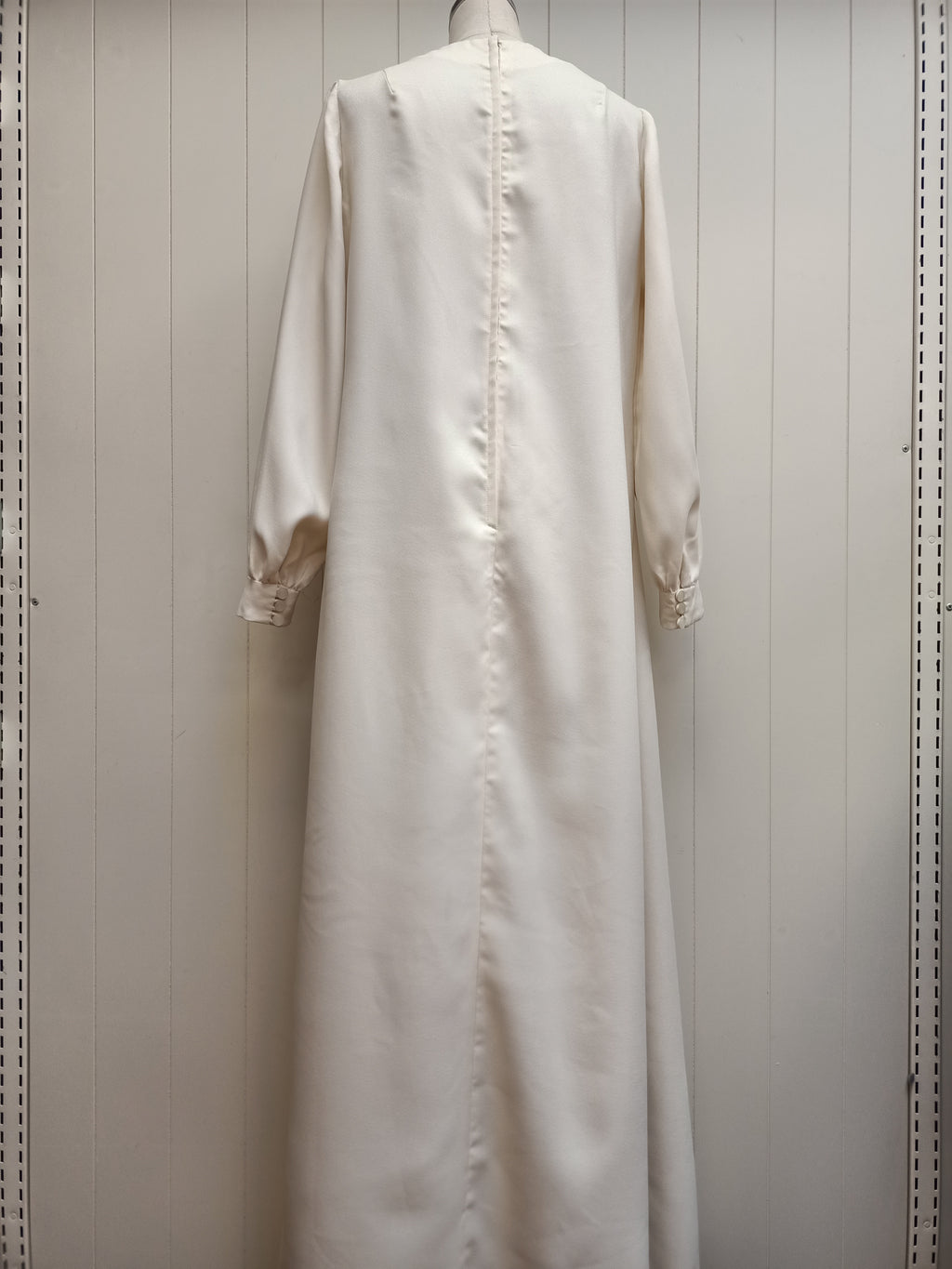 Vintage Cream Pintucked Dress