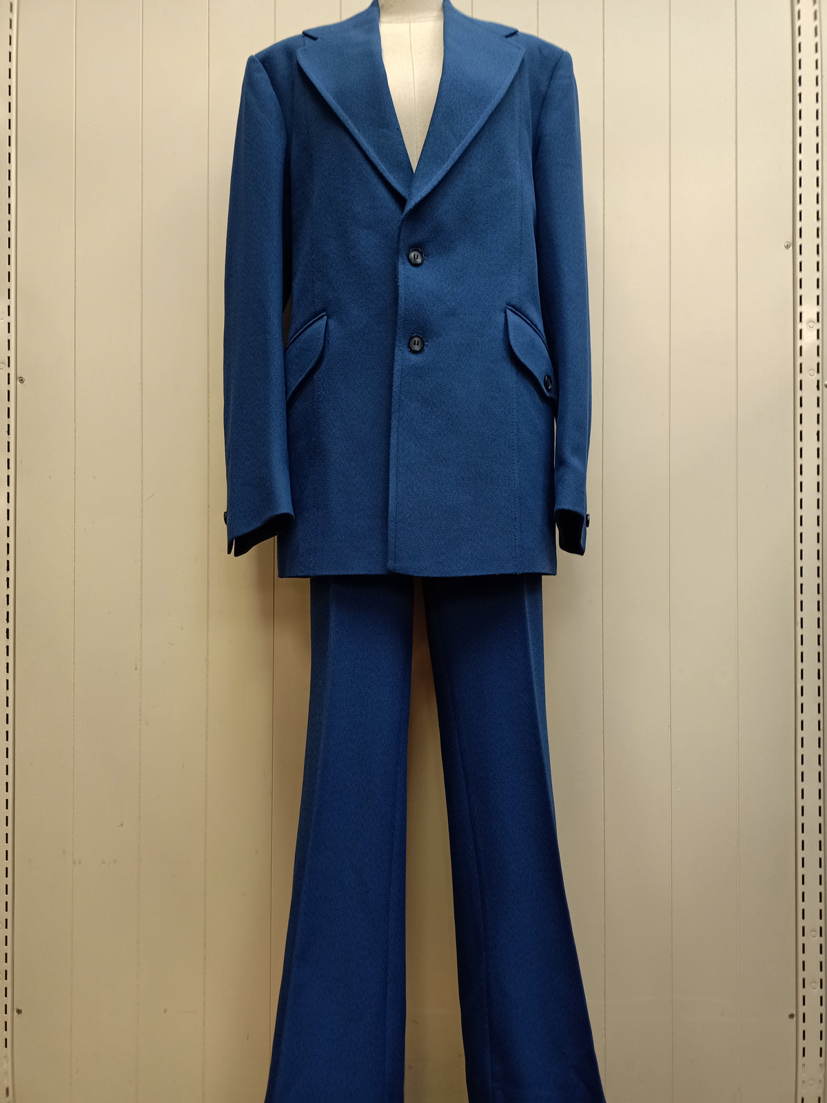 Vintage Mens Be a Jason Man Blue Suit