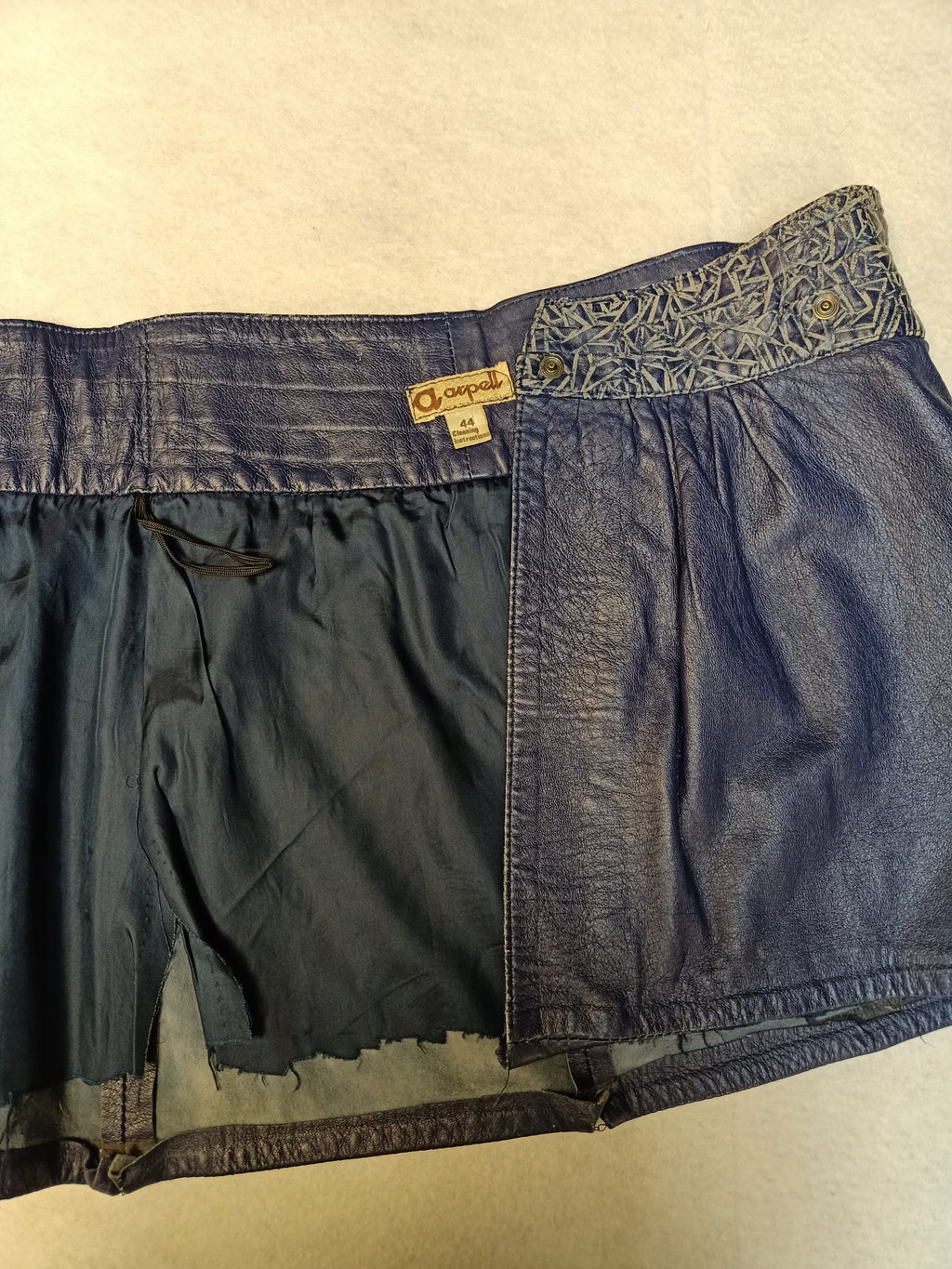 Retro Leather Mini Skirt