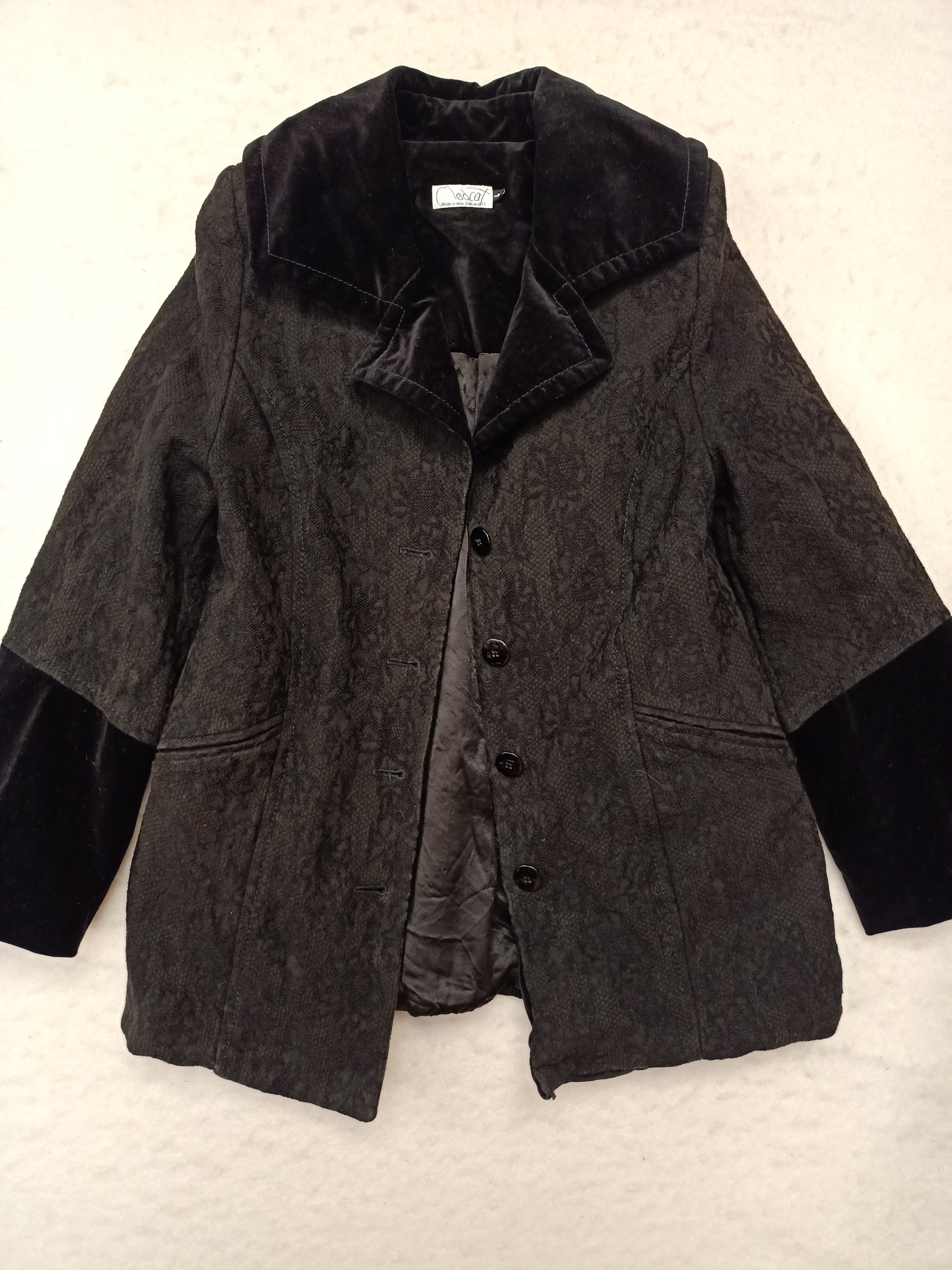 Retro Cladcat Velvet & Jacquard Jacket