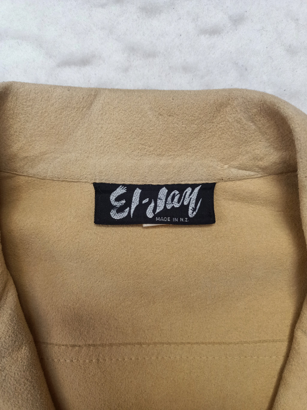 Vintage El-Jay Faux Suede Duster Dress
