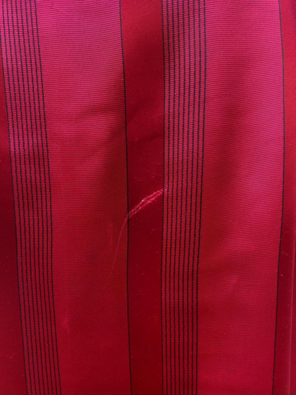 Vintage Striped Satin Robe