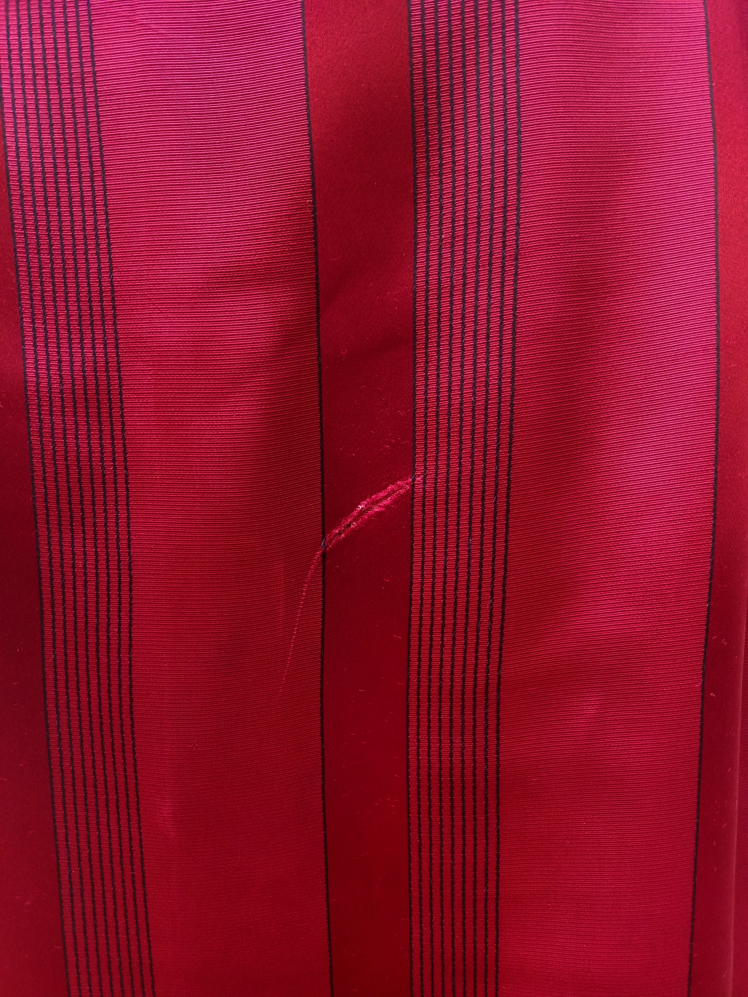 Vintage Striped Satin Robe