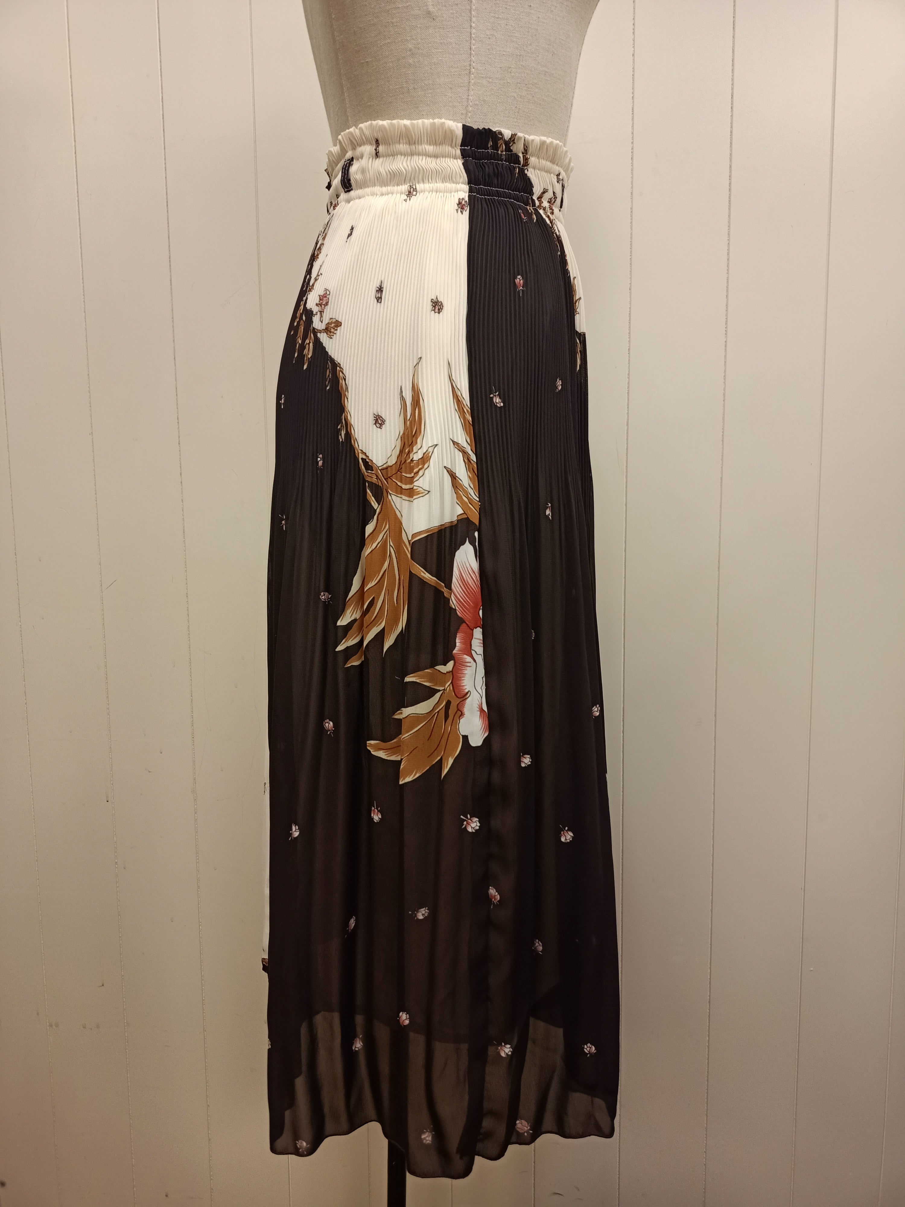 Vintage Plissé Flower Skirt