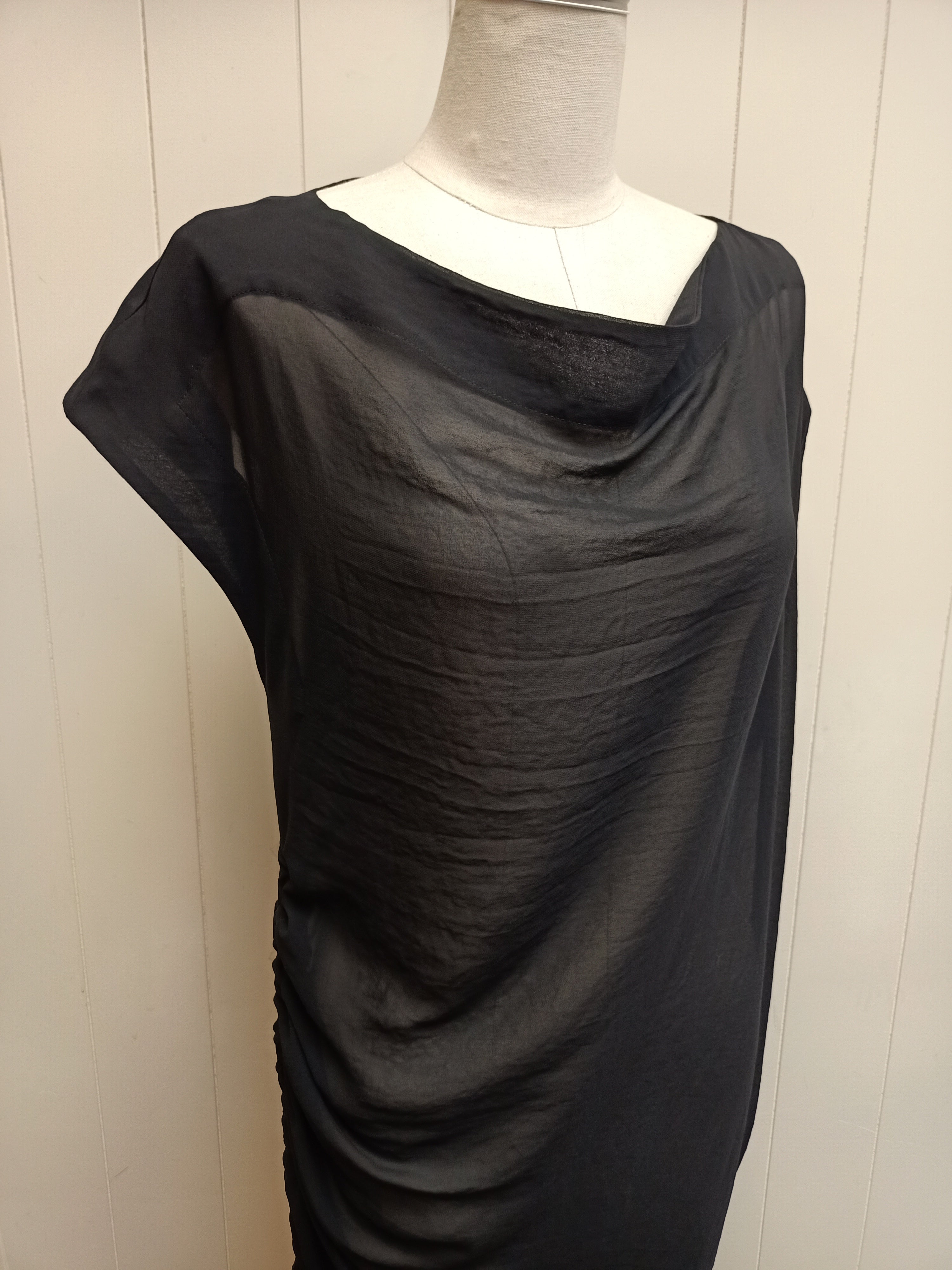 Moochi Black Chiffon Dress