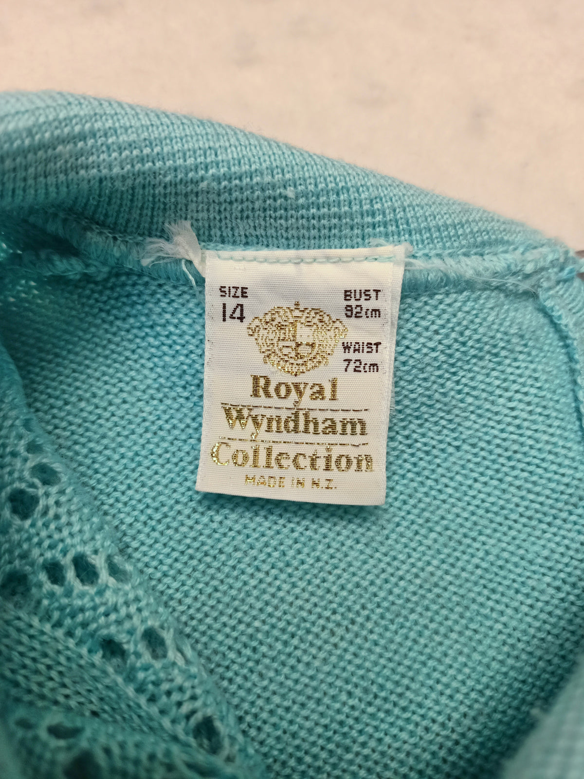 Vintage Royal Wyndham Collection Pointelle Sweater