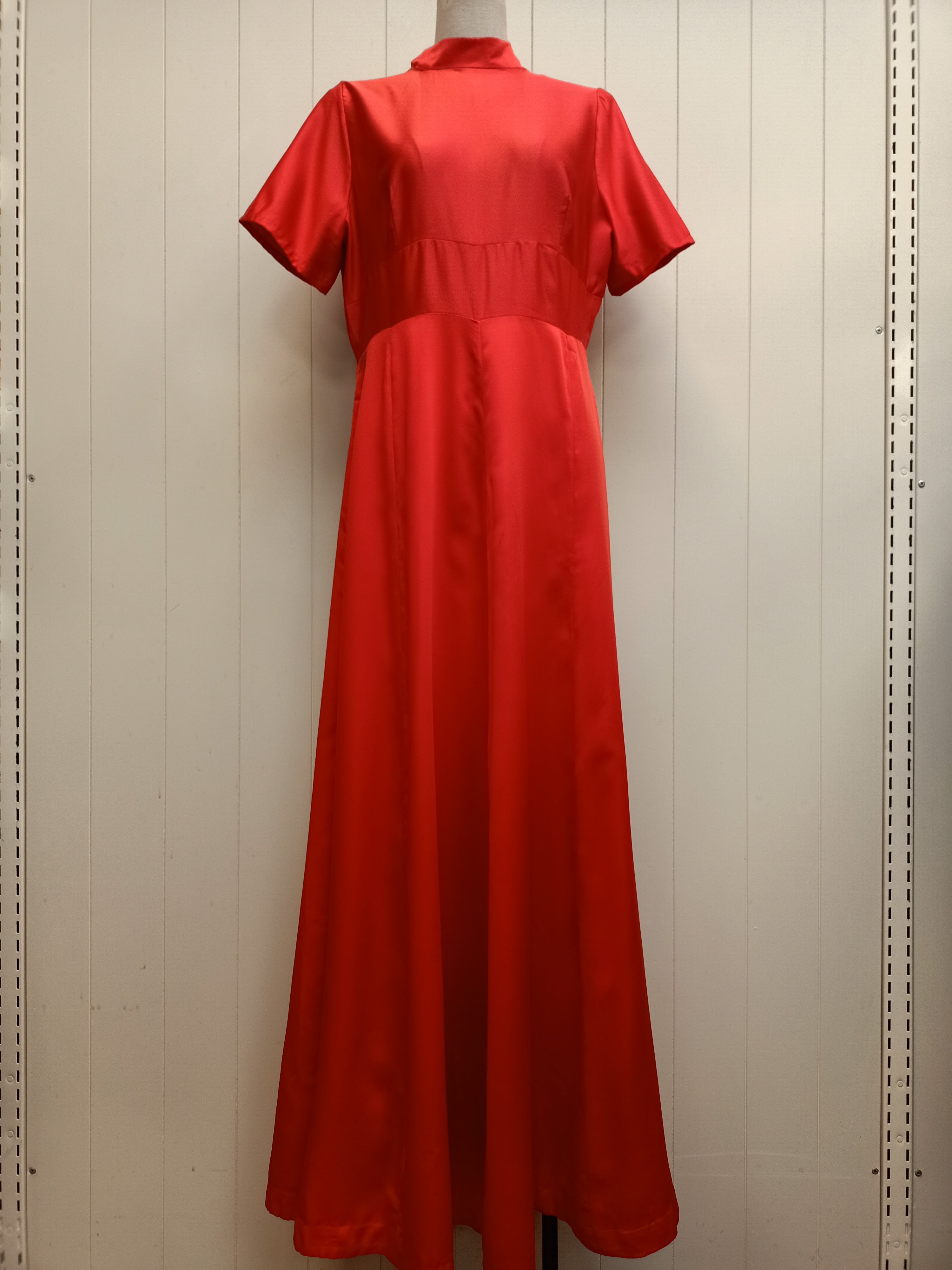Vintage Homemade Red Maxi Dress