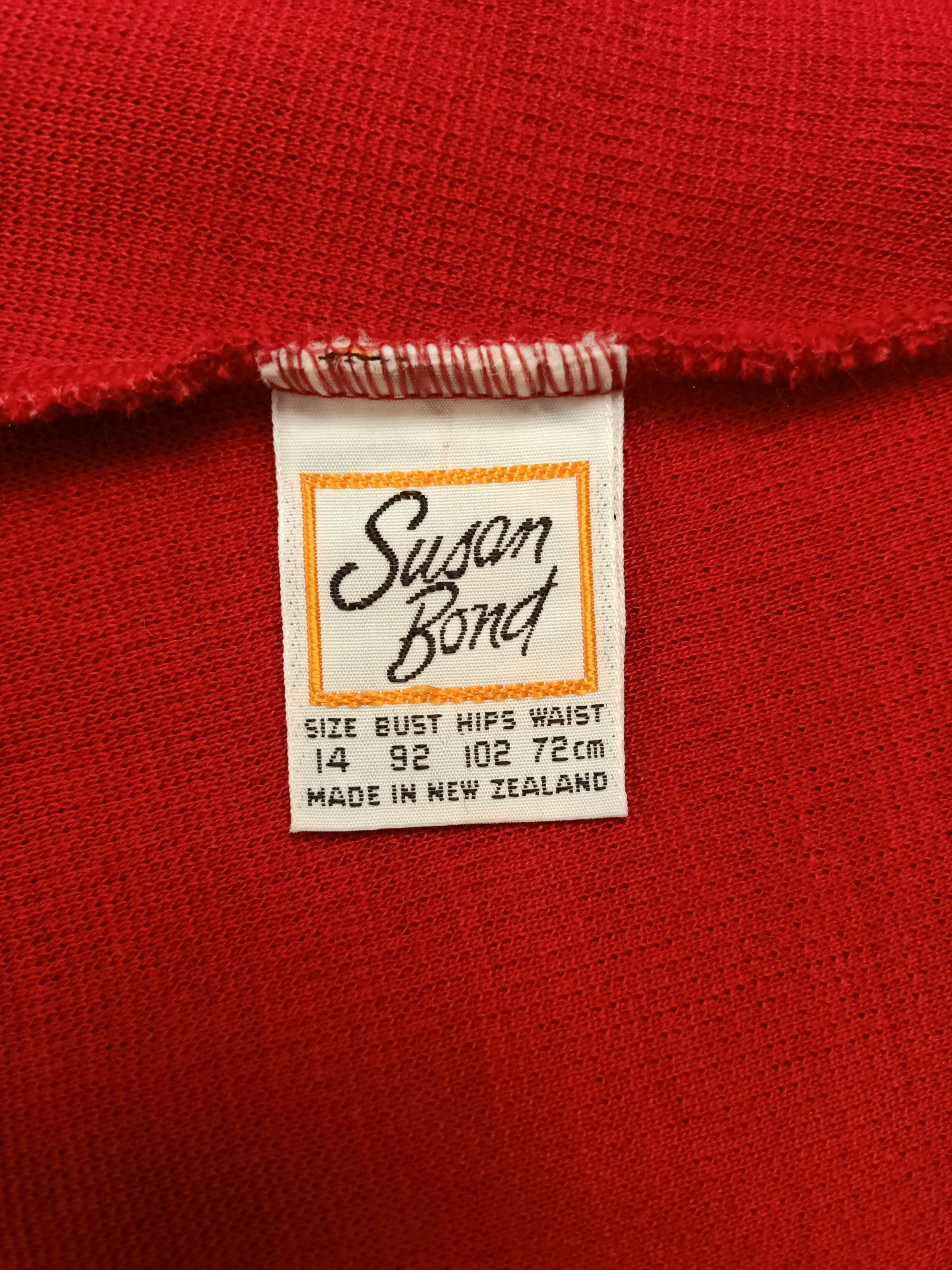 Vintage Susan Bond Red Skirt