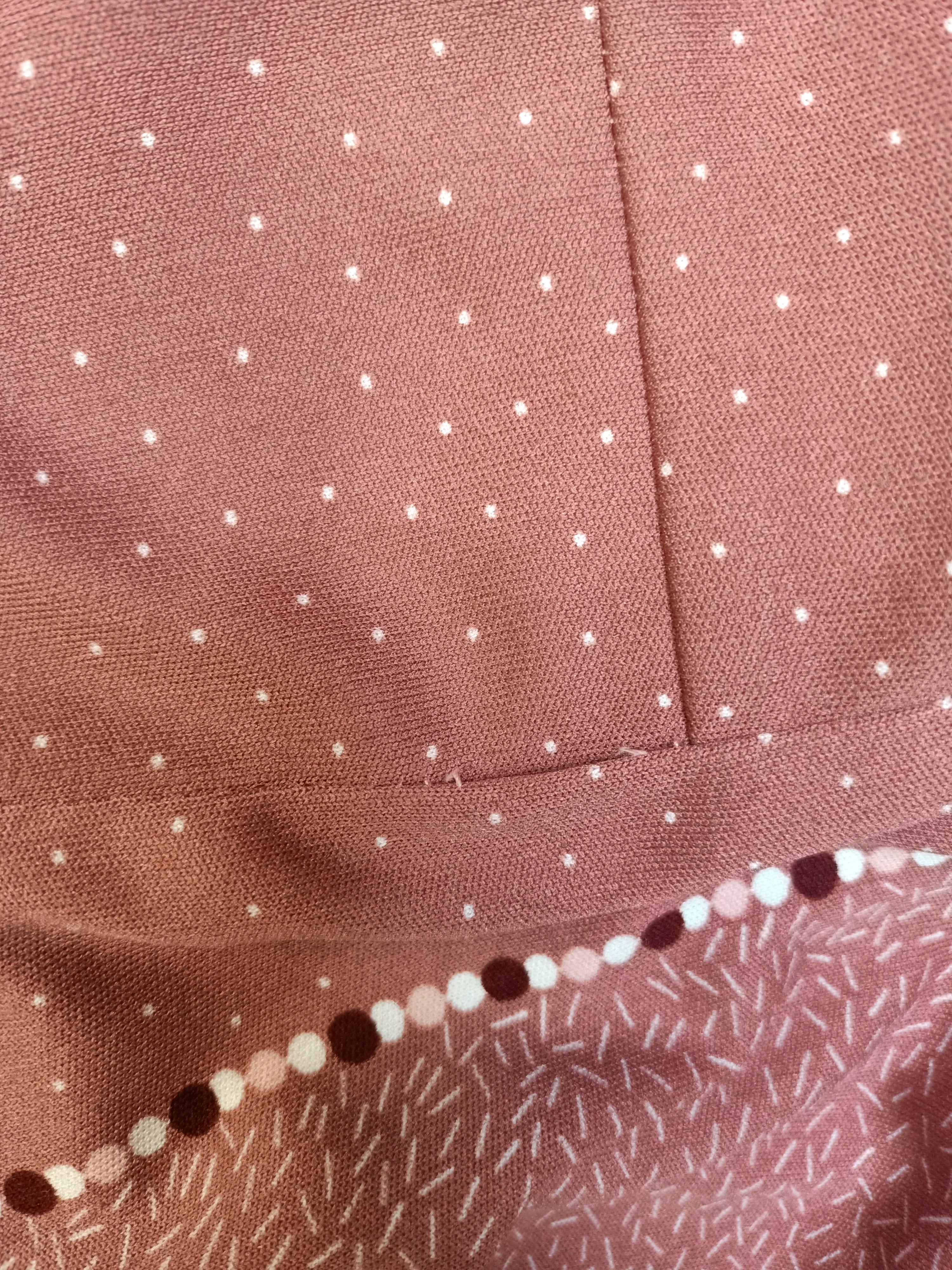 Vintage Border Print Dress