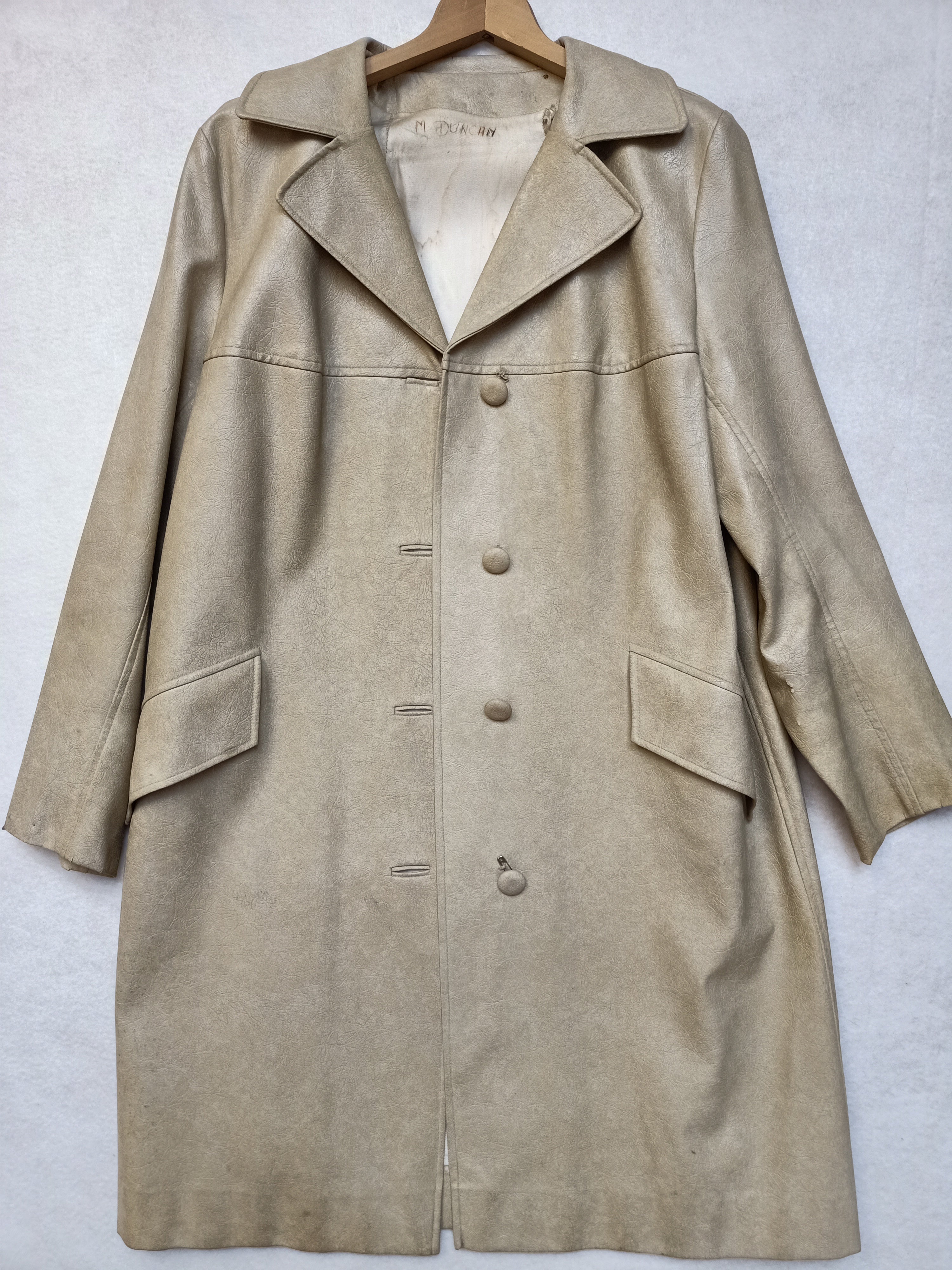 Vintage Faux Leather Coat