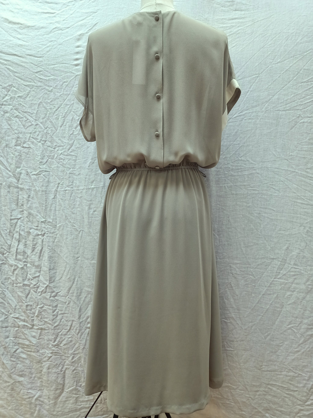 Vintage Sage Crepe Dress