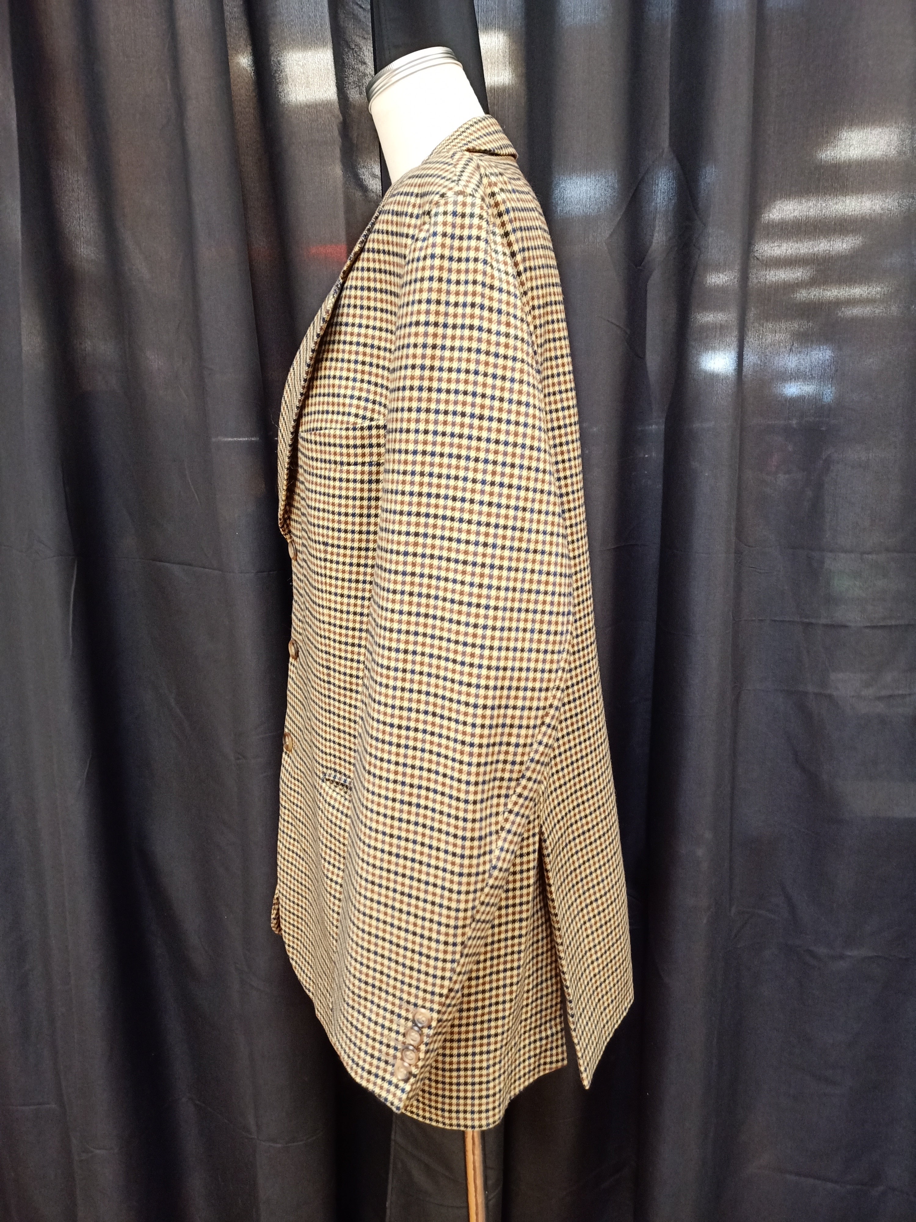 Checkered Cashmere Blazer