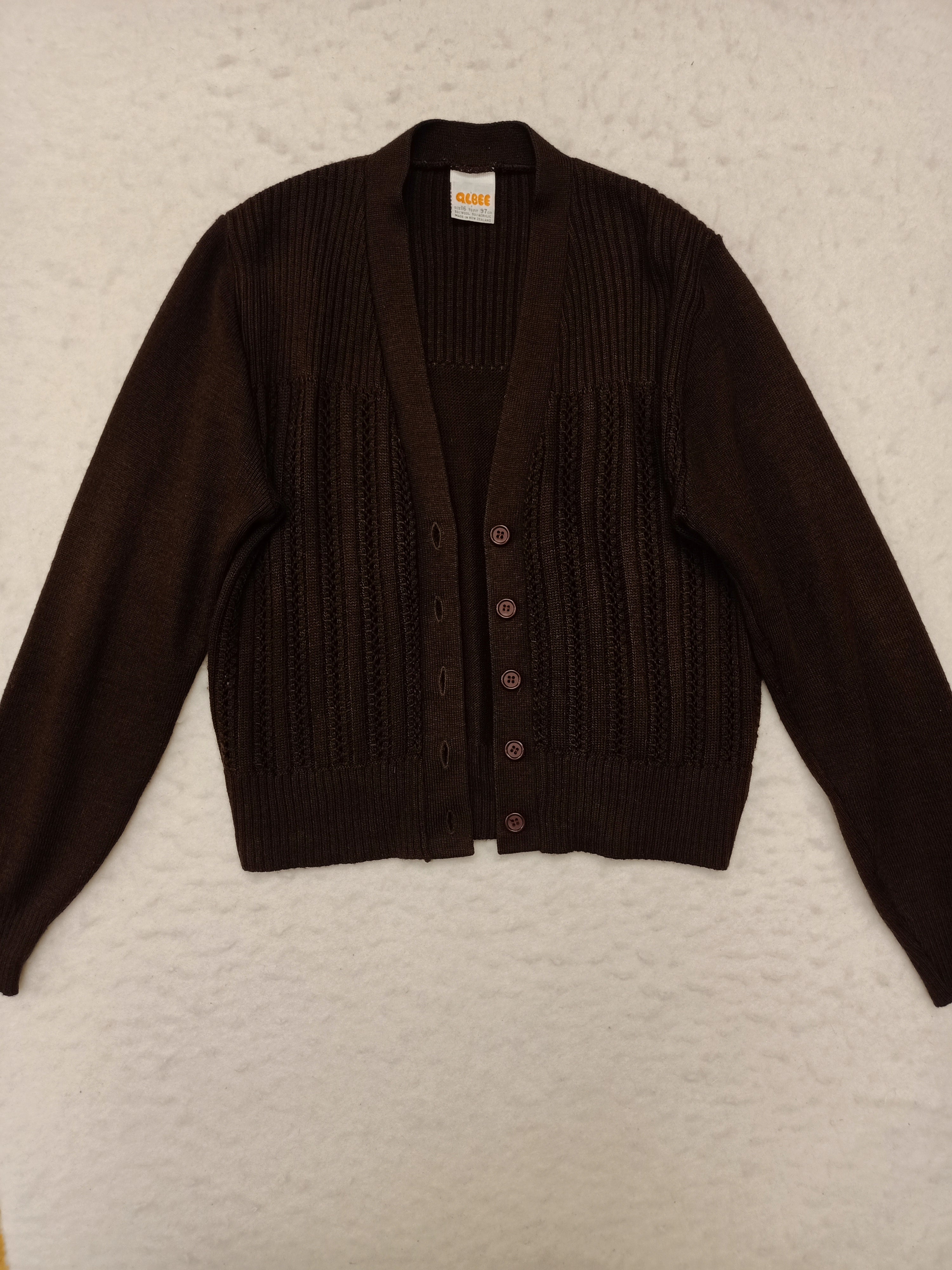 Vintage Albee Brown Cardigan