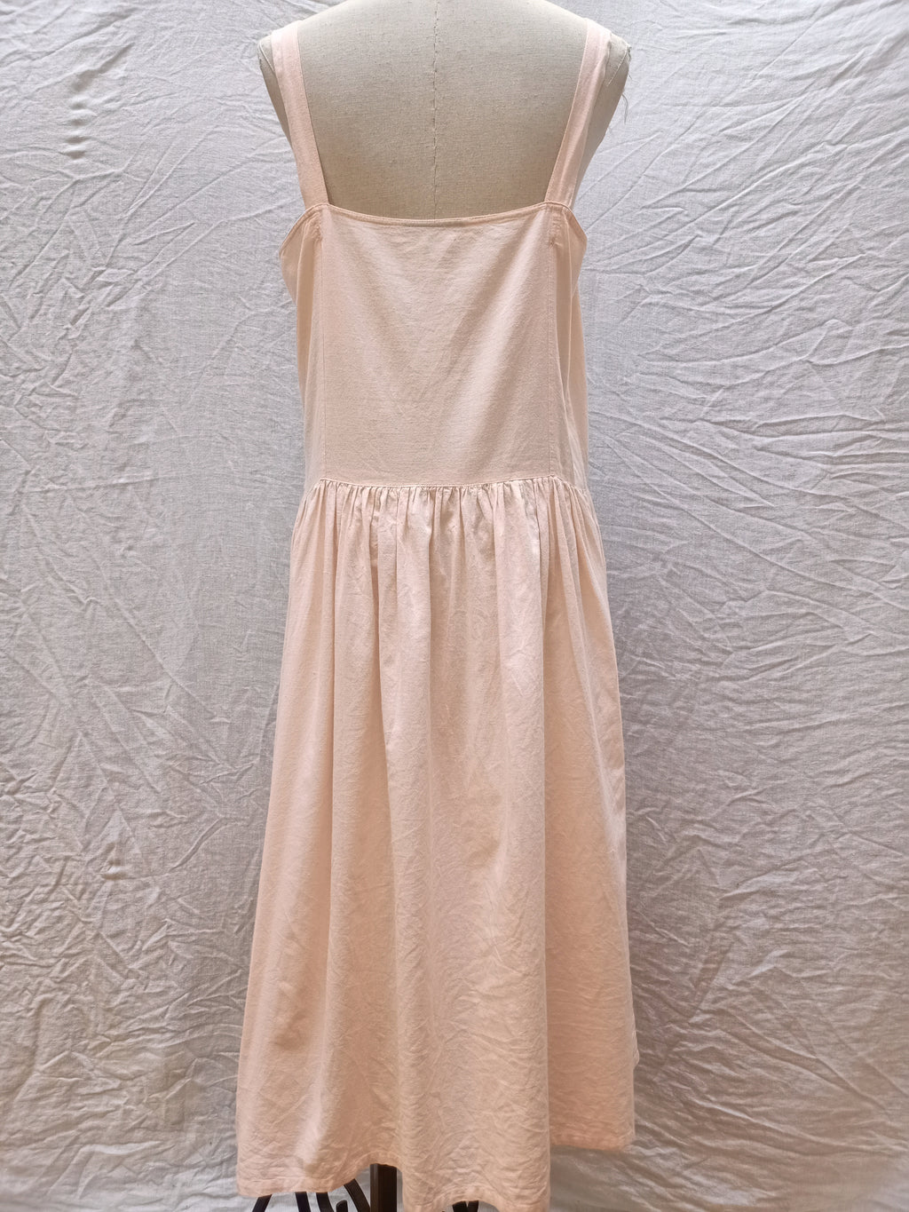 Vintage Peach Cotton Dress