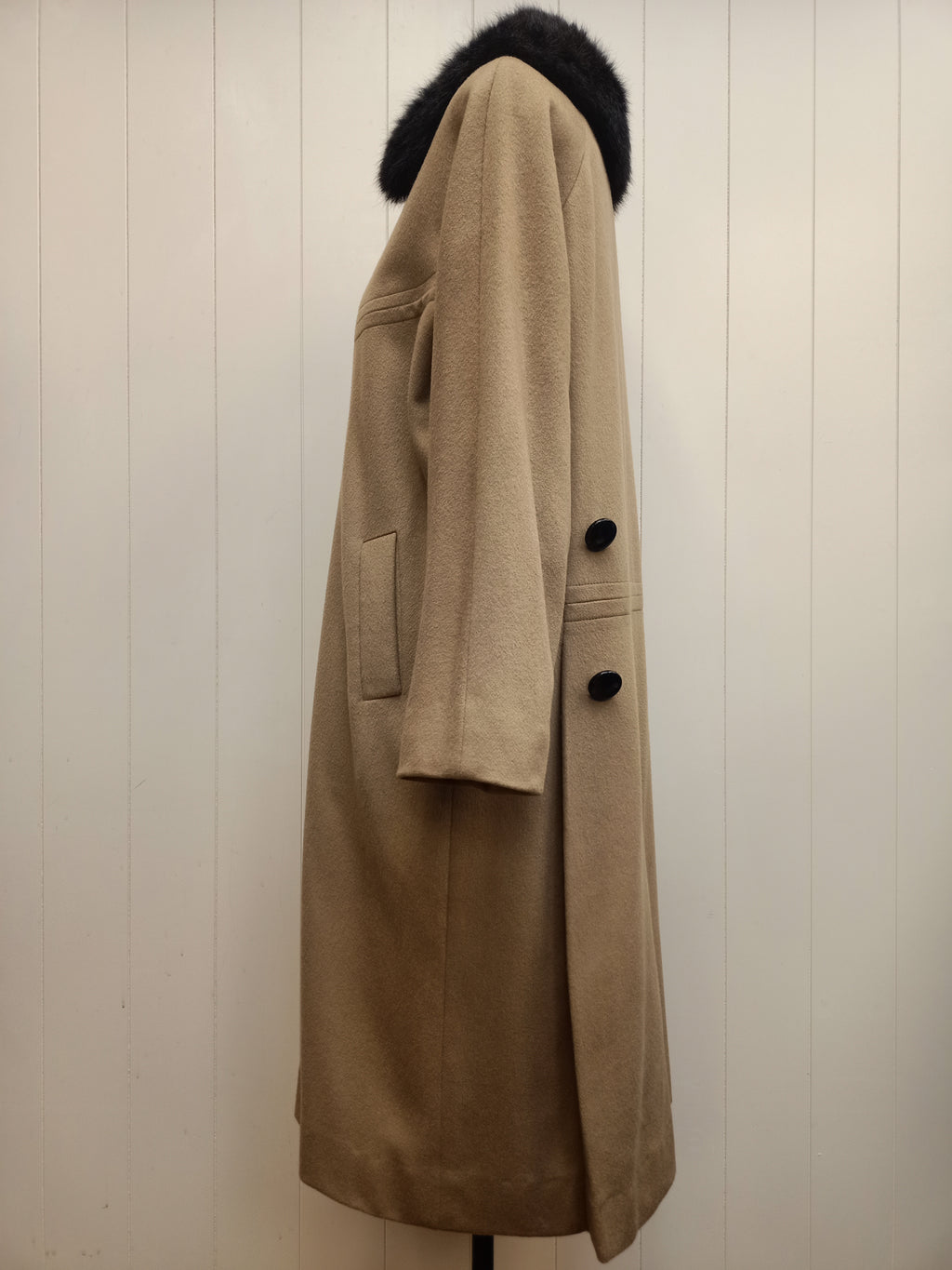 Vintage Debuteen Fur Collar Coat