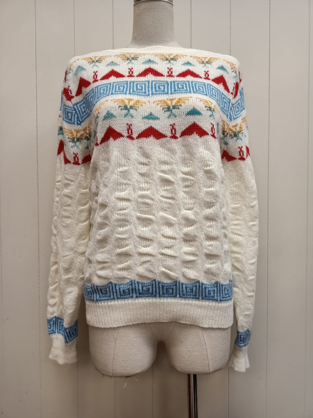 Vintage Smarty Fair Isle Knit Sweater