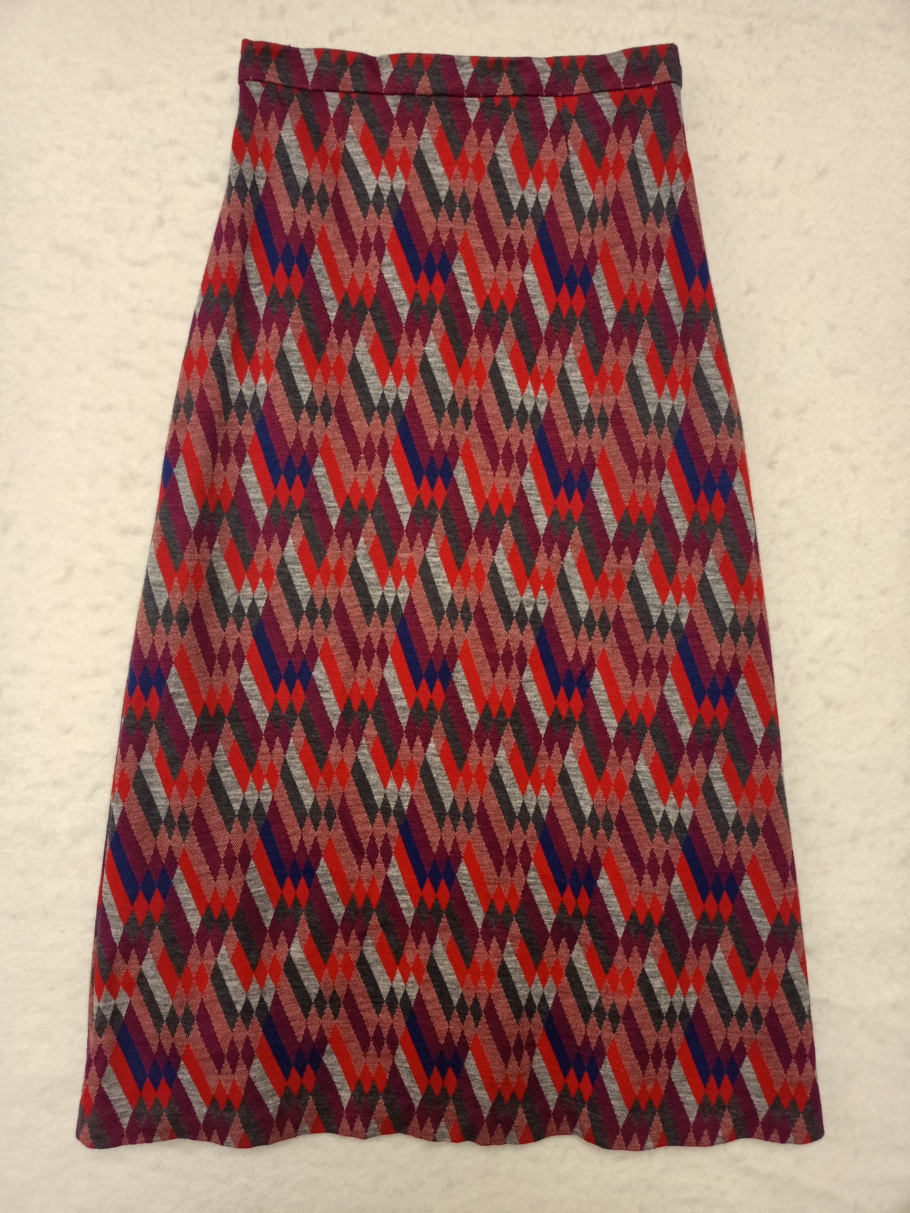 Vintage Harlequin A-Line Skirt