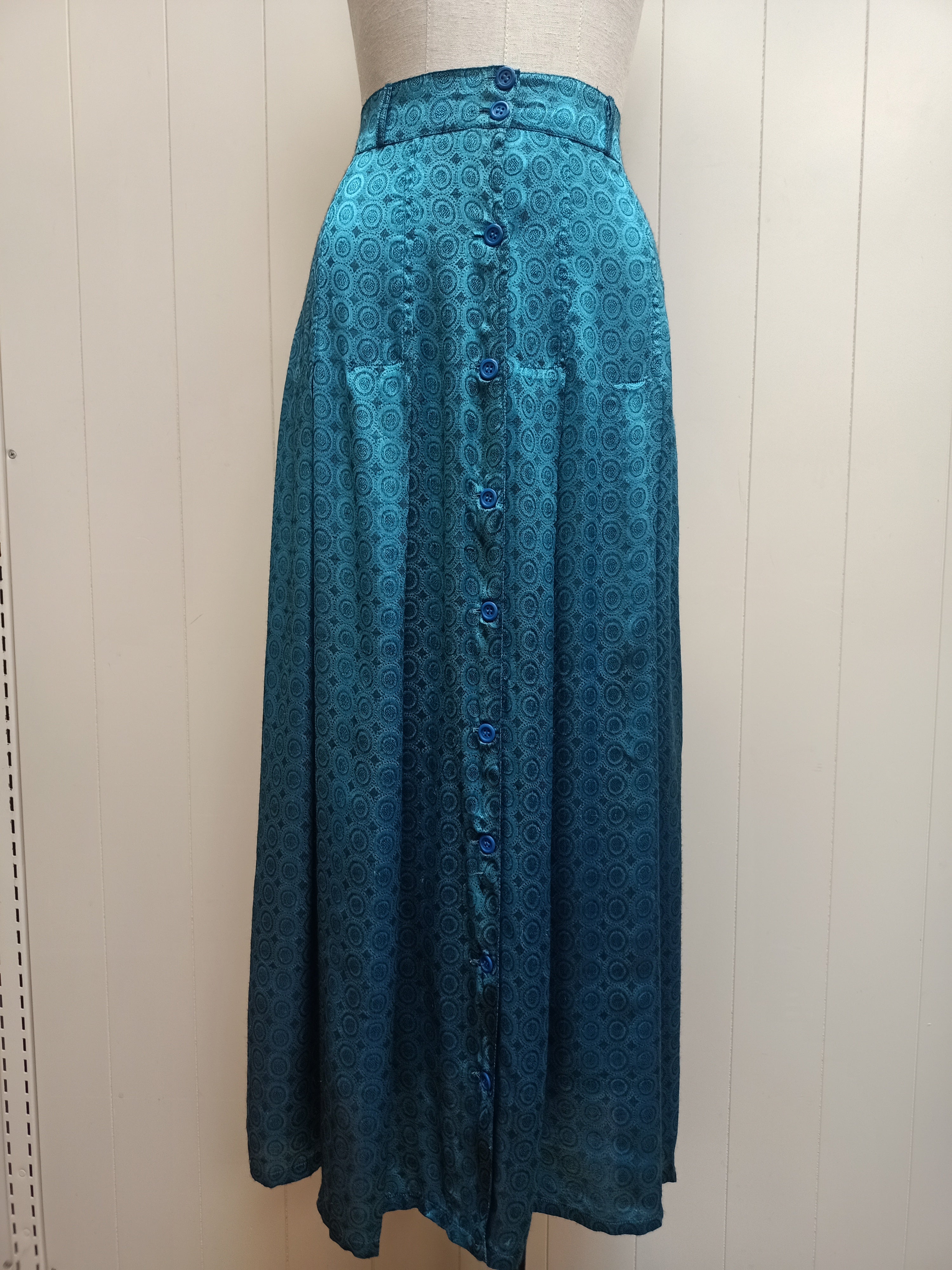 Vintage Medallion Rayon Skirt