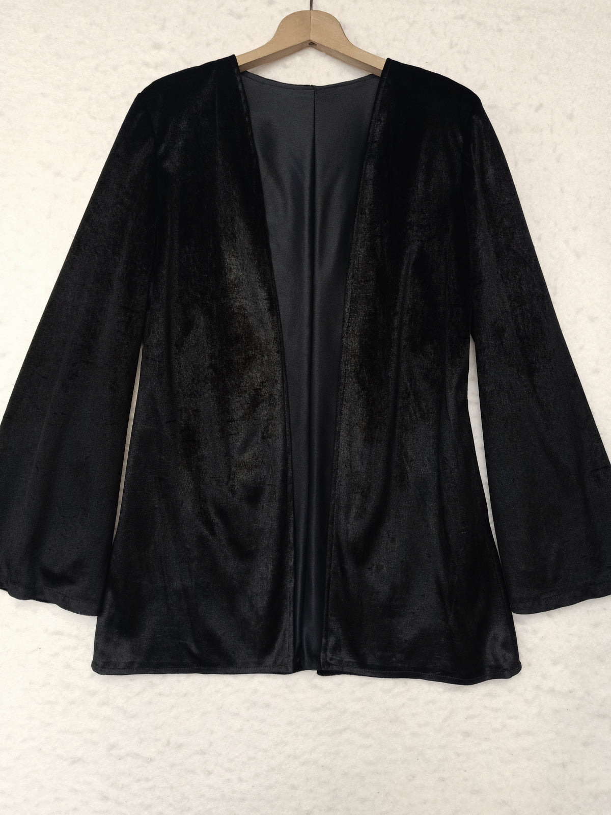 Vintage Lightweight Black Velvet Jacket