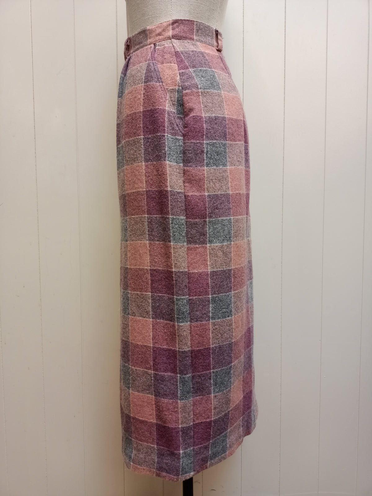 Vintage Aldworth Pink Plaid Skirt