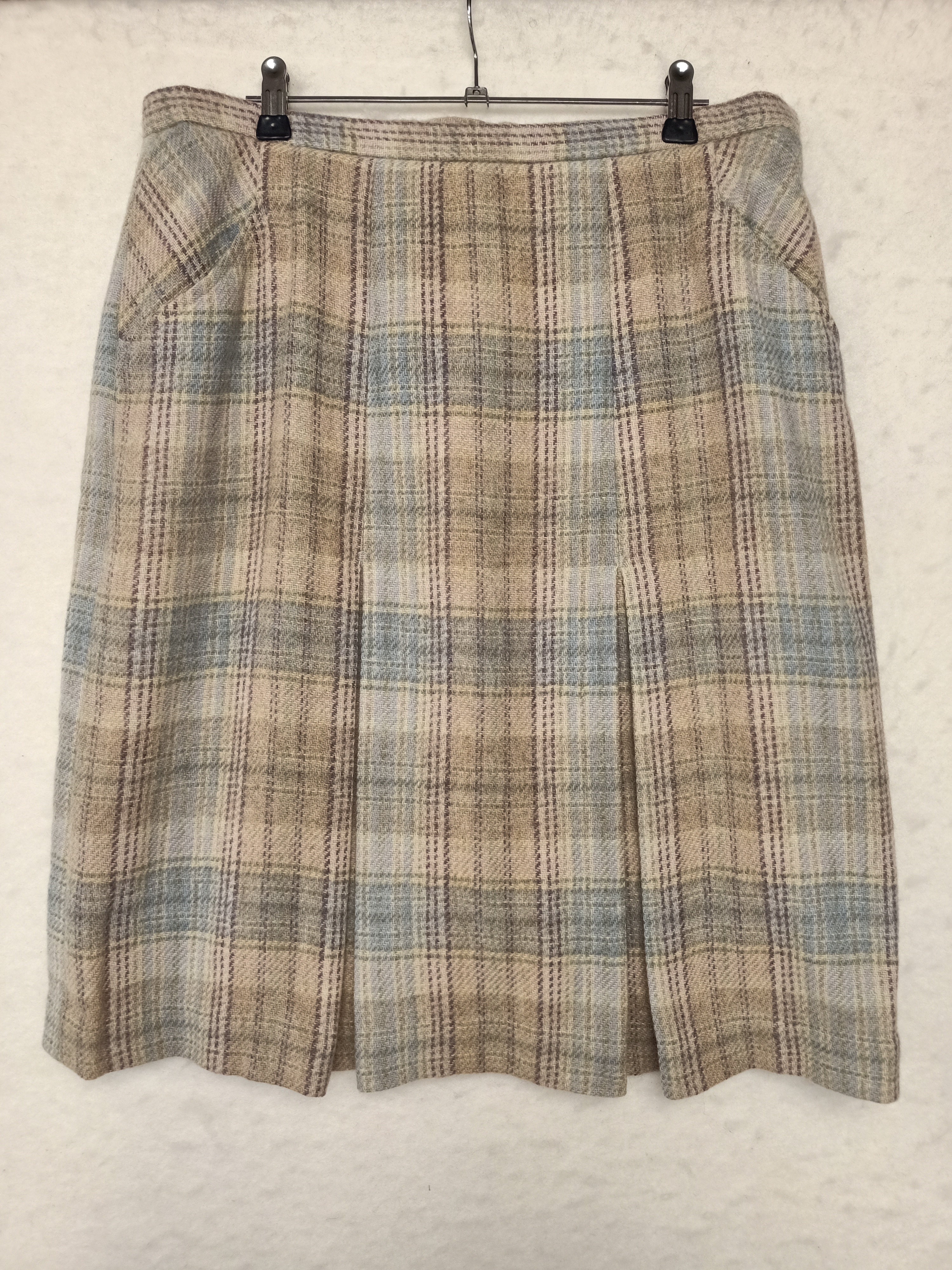 Vintage Stylemaster Plaid Wool Skirt