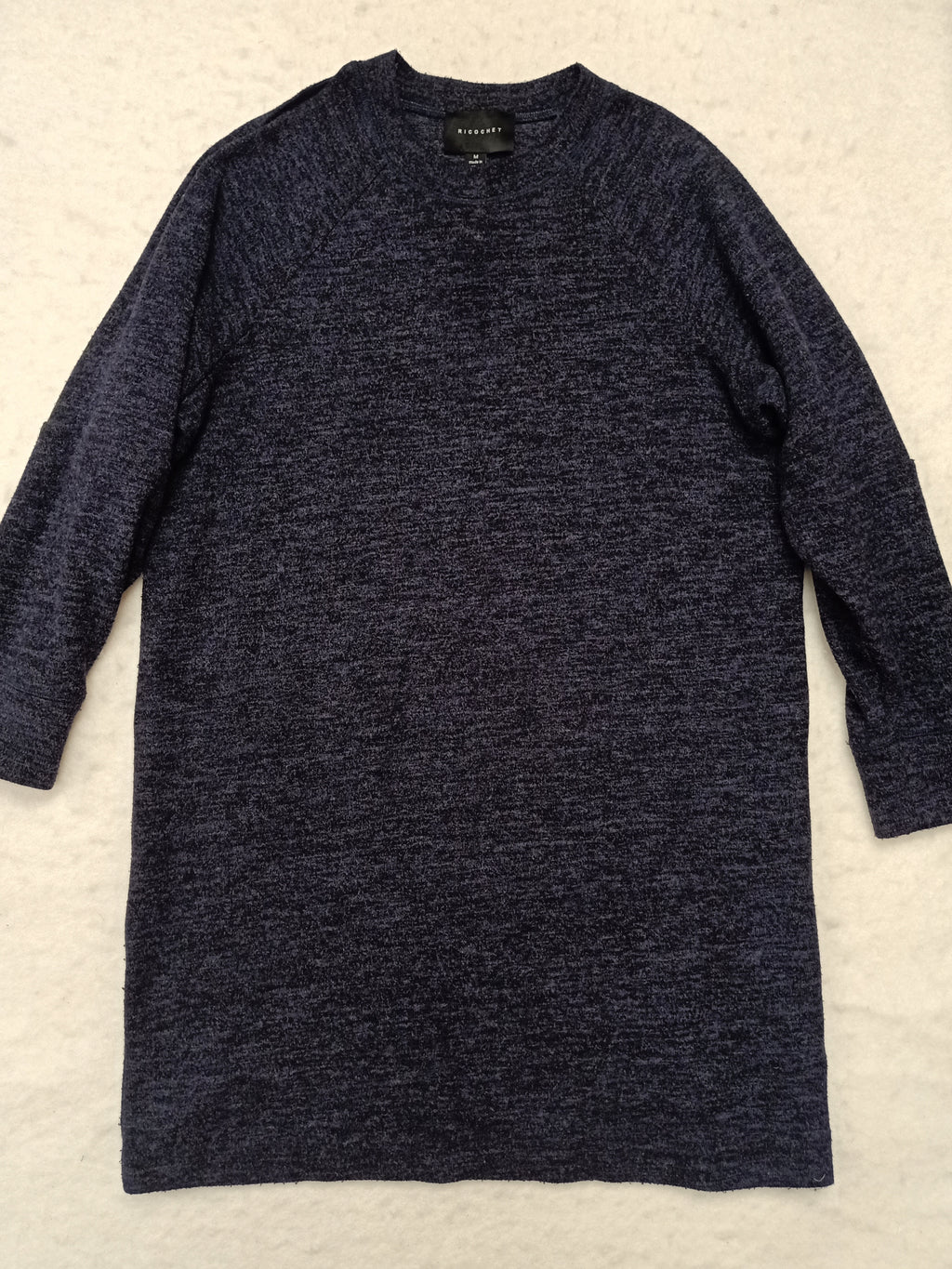 Ricochet Asymmetric Navy Dress
