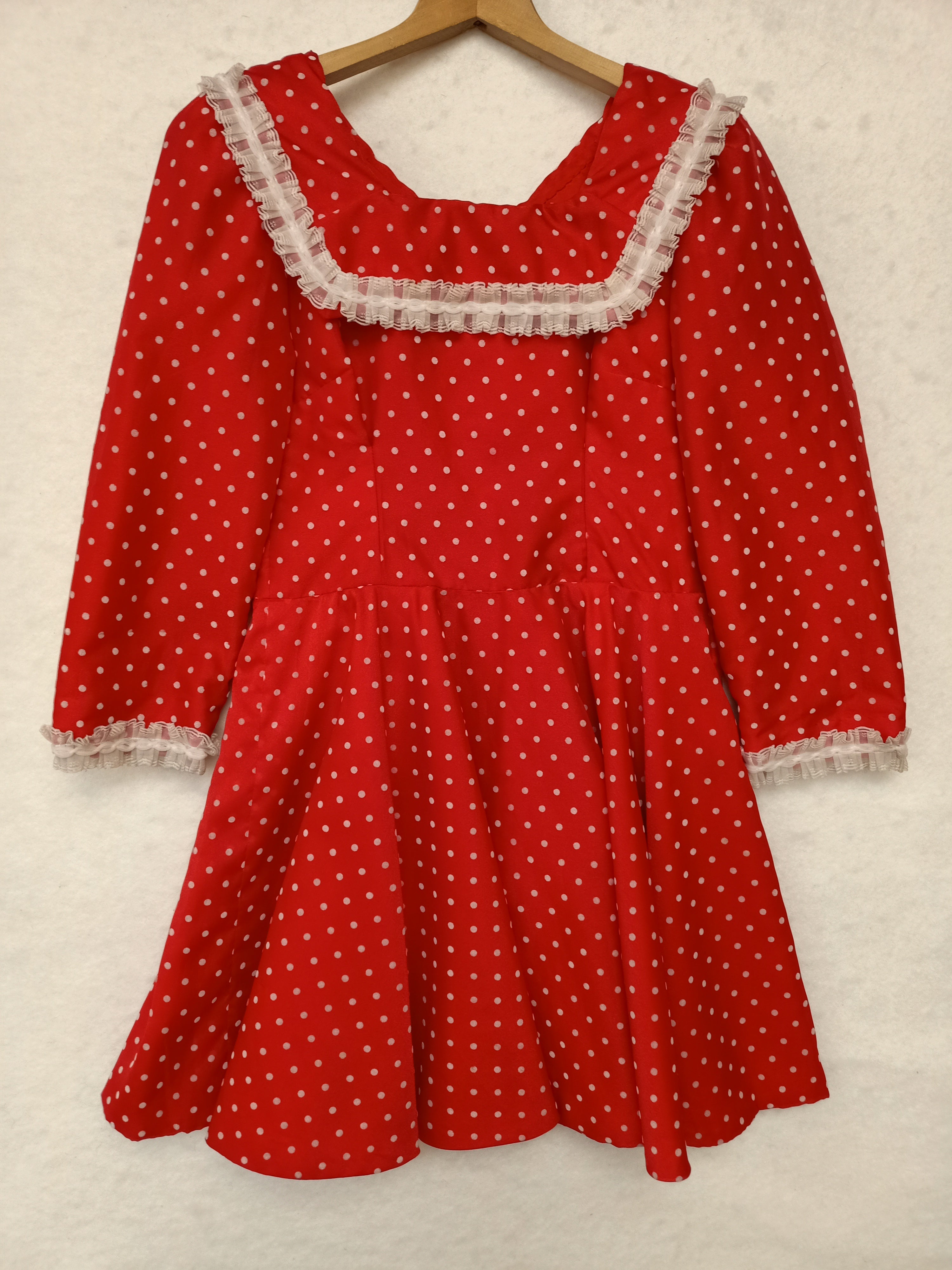 Vintage Polka Dot Prairie Dress
