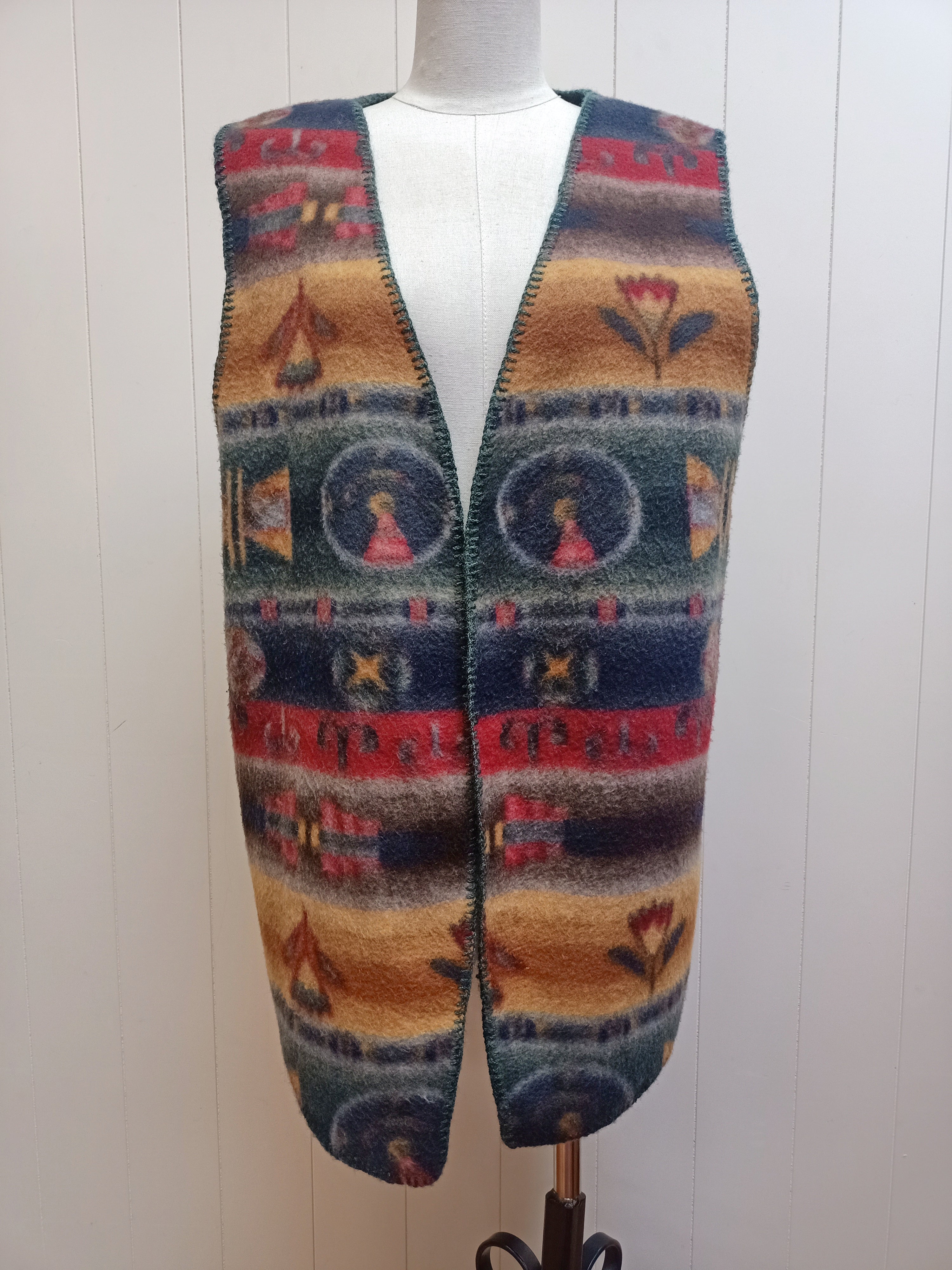 Retro Polar Fleece Vest