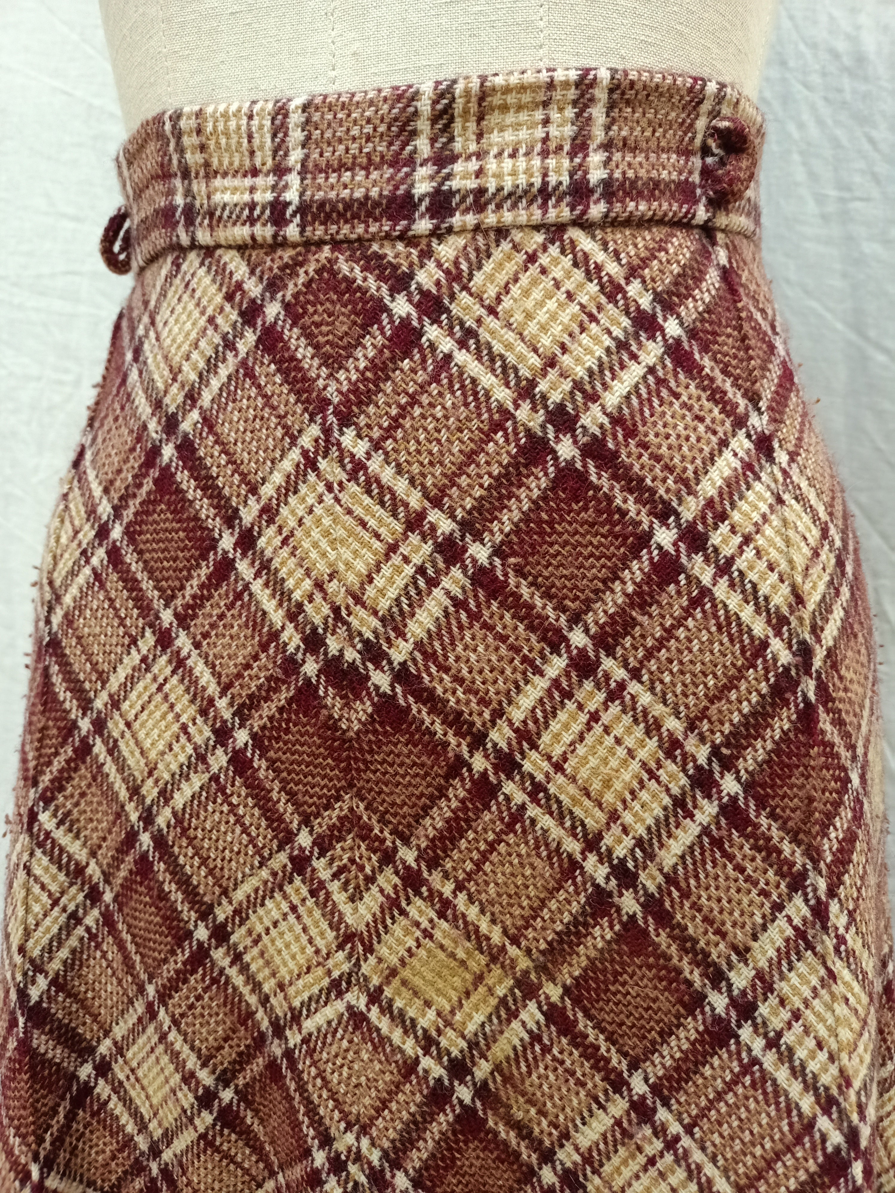 Vintage Megs Plaid Skirt