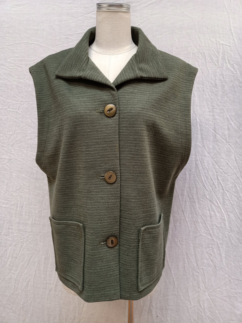 Vintage Green Marle Vest