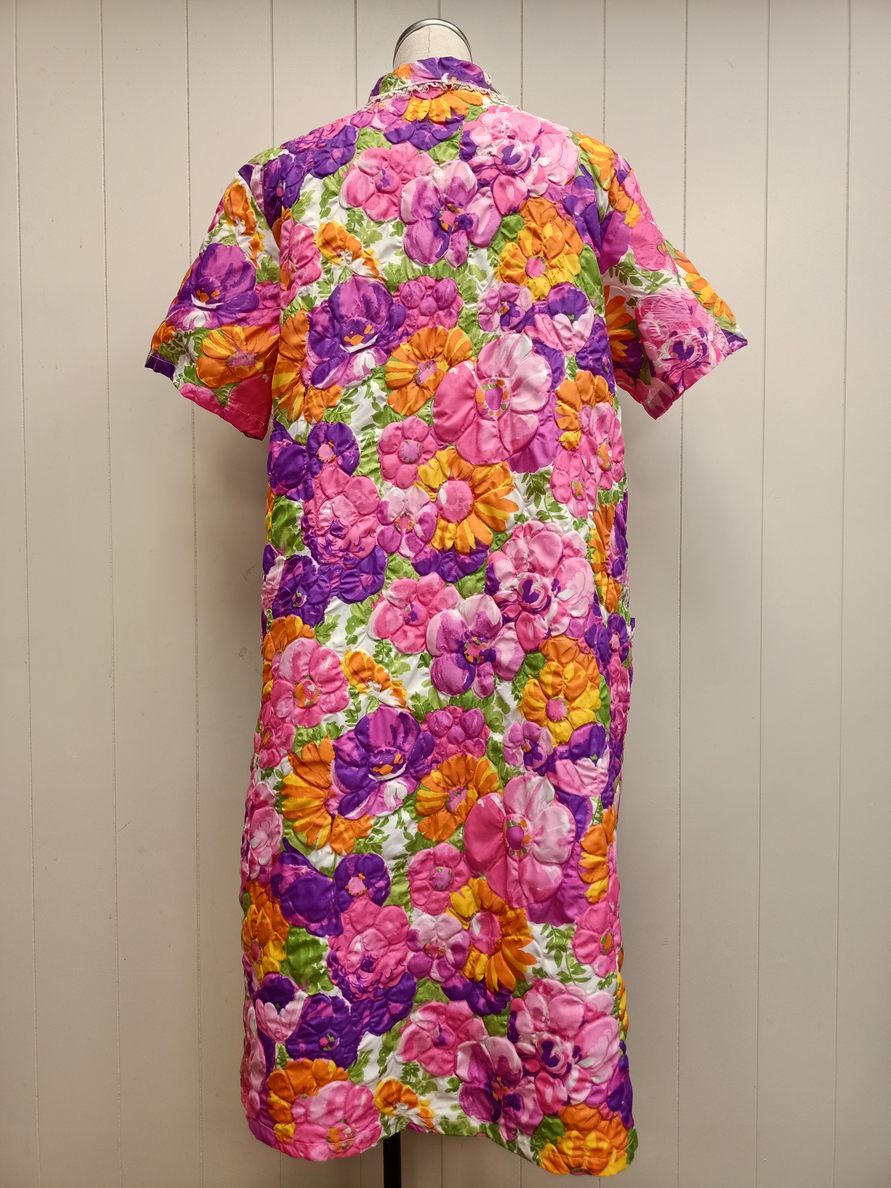 Vintage Puffed Short Sleeve Overcoat