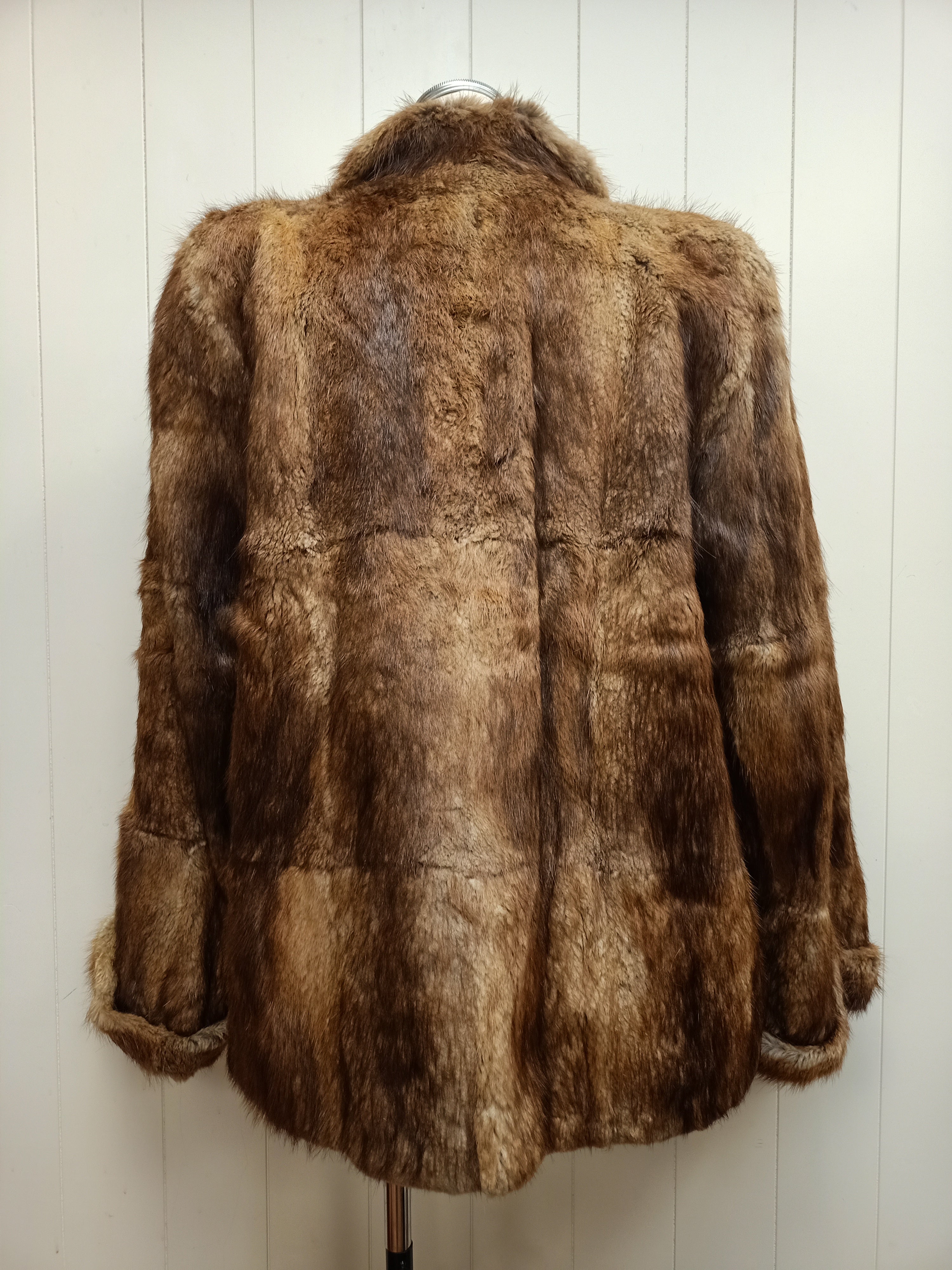 Vintage Brown Fur Jacket
