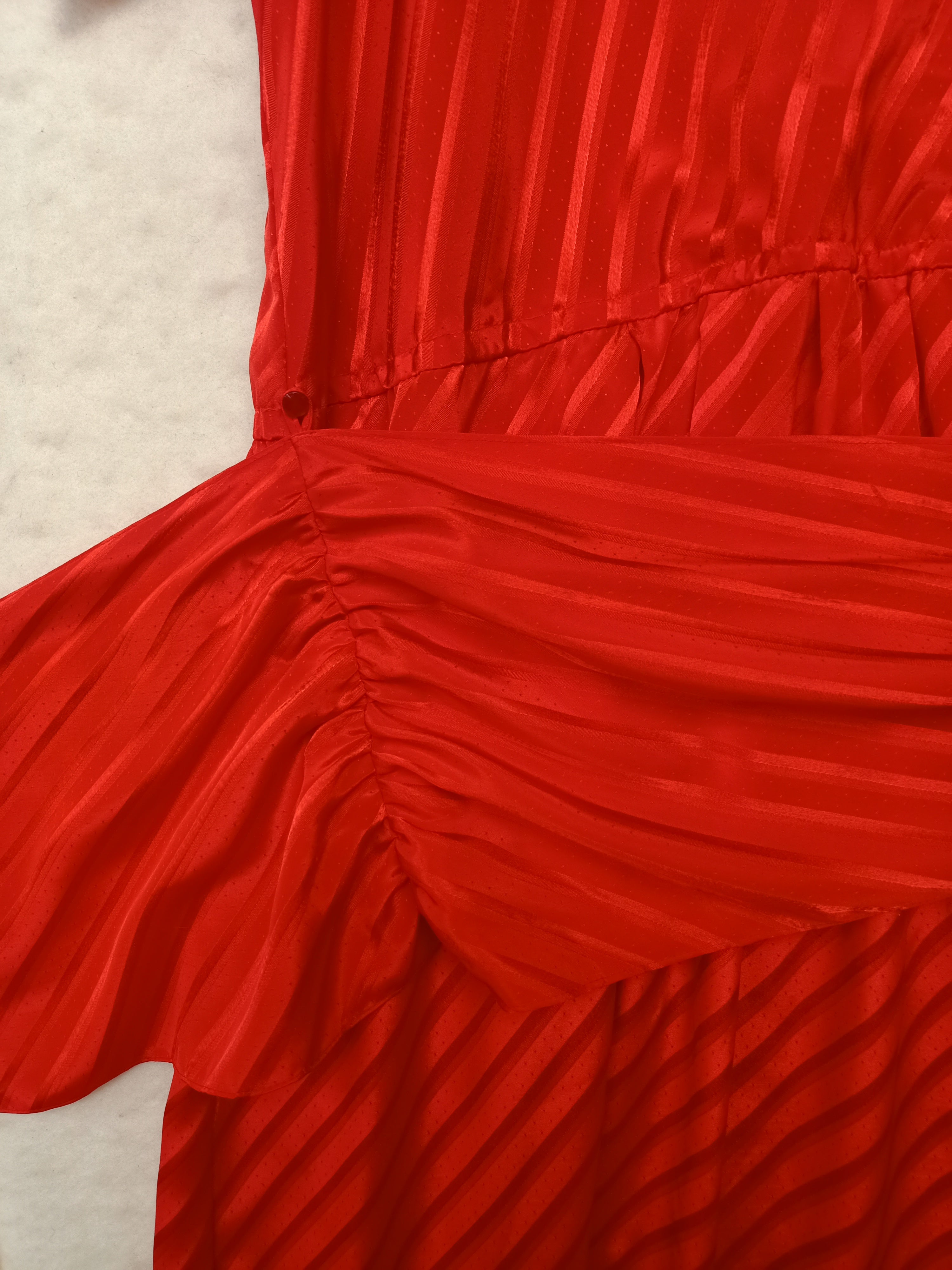 Vintage Lichfield Copperfield Satin Stripe Dress