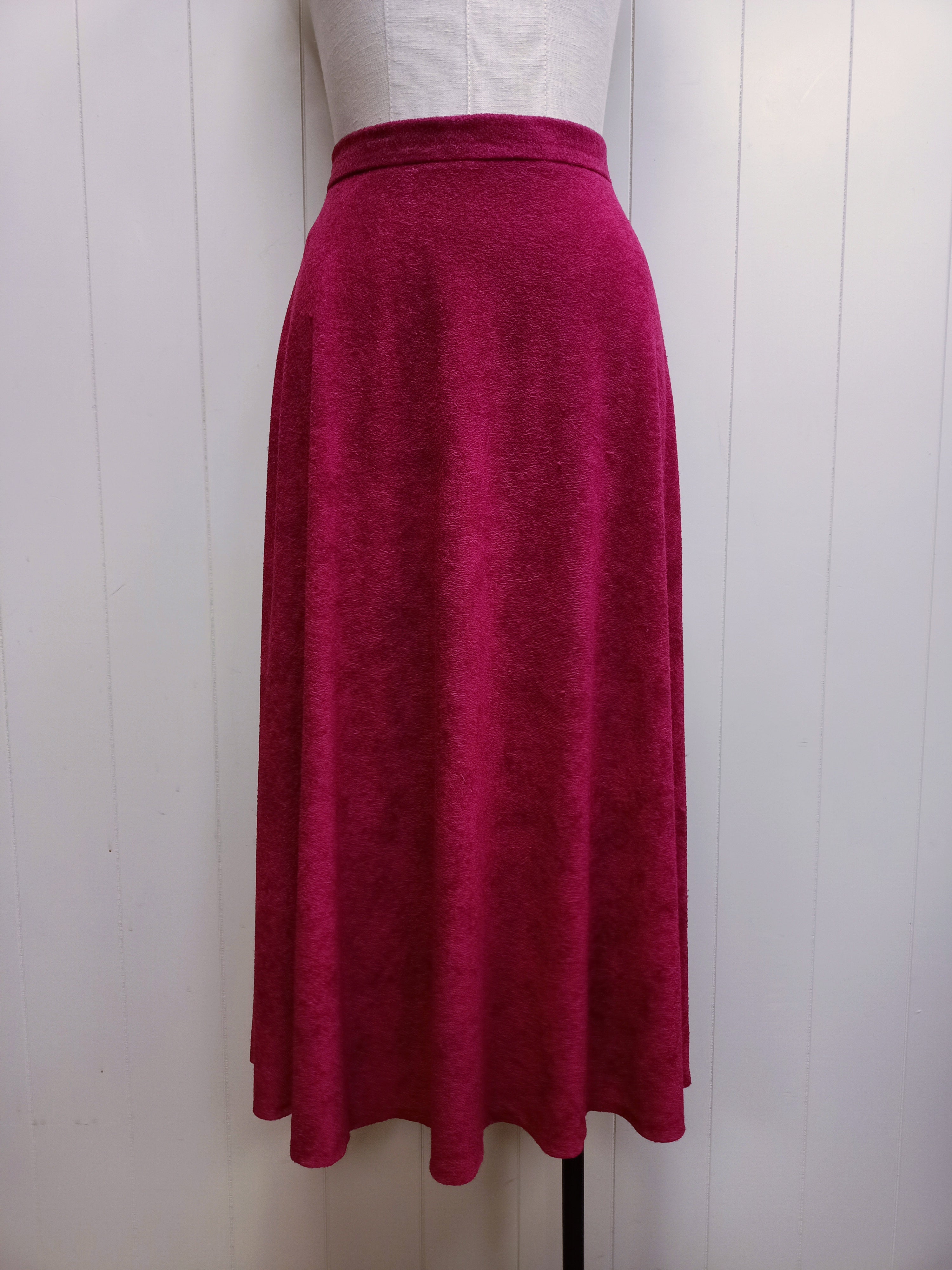Vintage Fuchsia Boucle Skirt