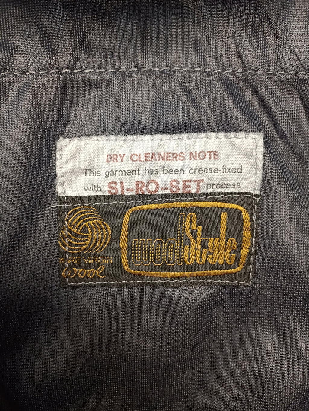 Vintage Mens Wool Style Pinstripe Pants