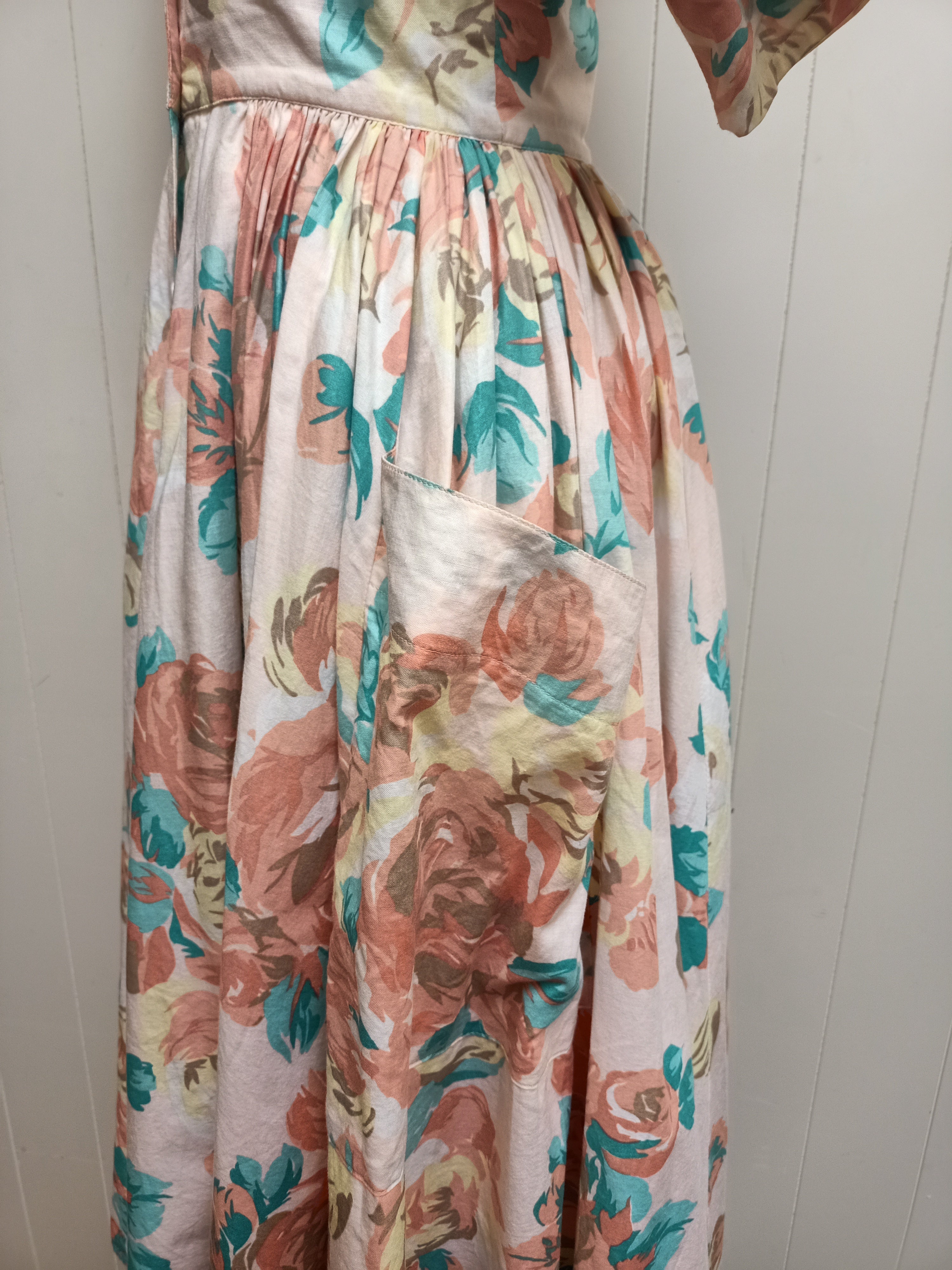 Vintage Thornton Hall Floral Dress