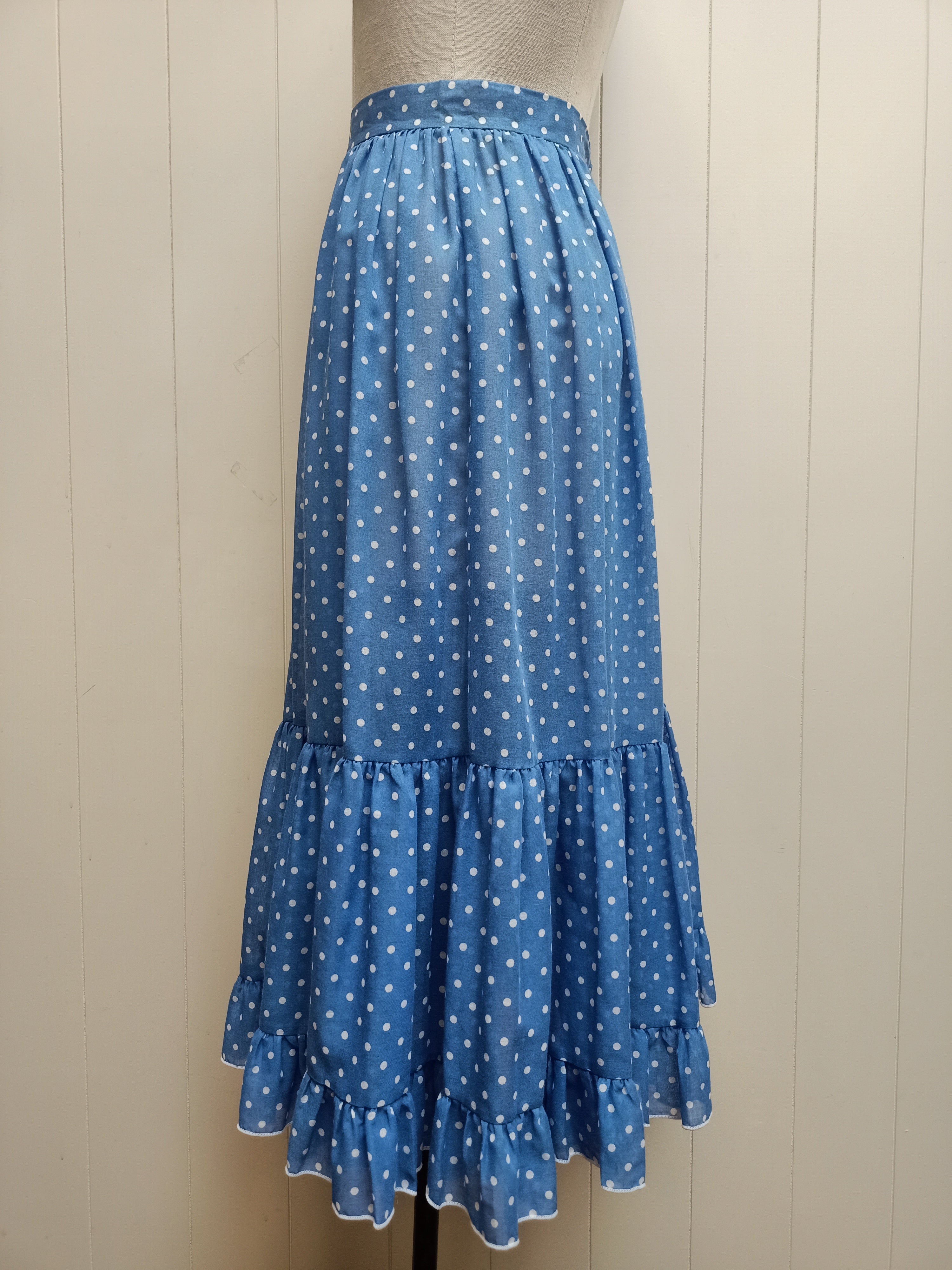 Vintage Pascalle Polka Dot Skirt
