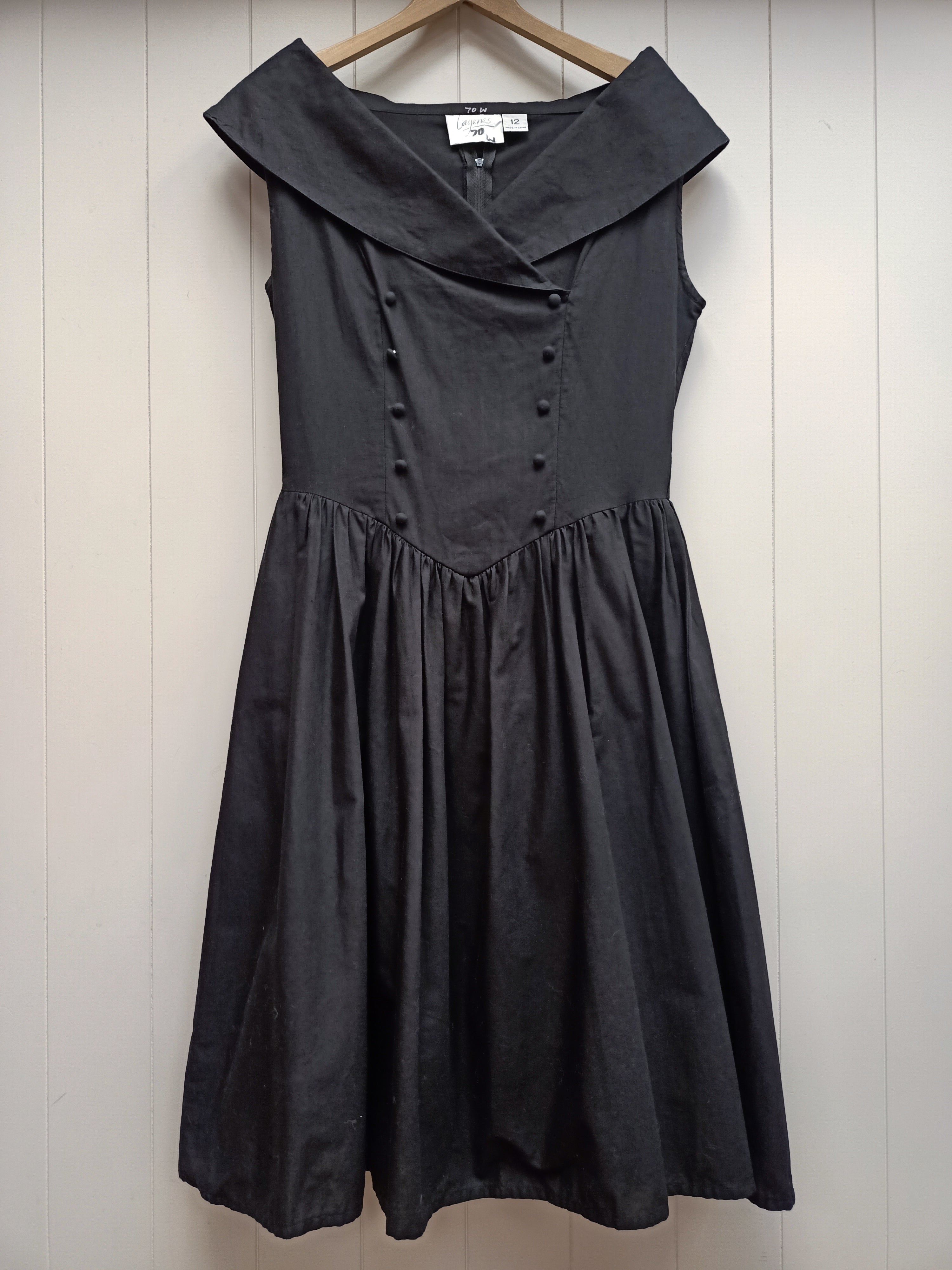 Vintage Lagenes Black Dress