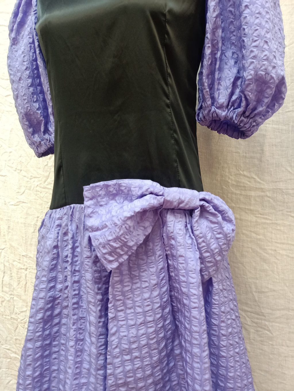 Vintage Black and Purple Dress