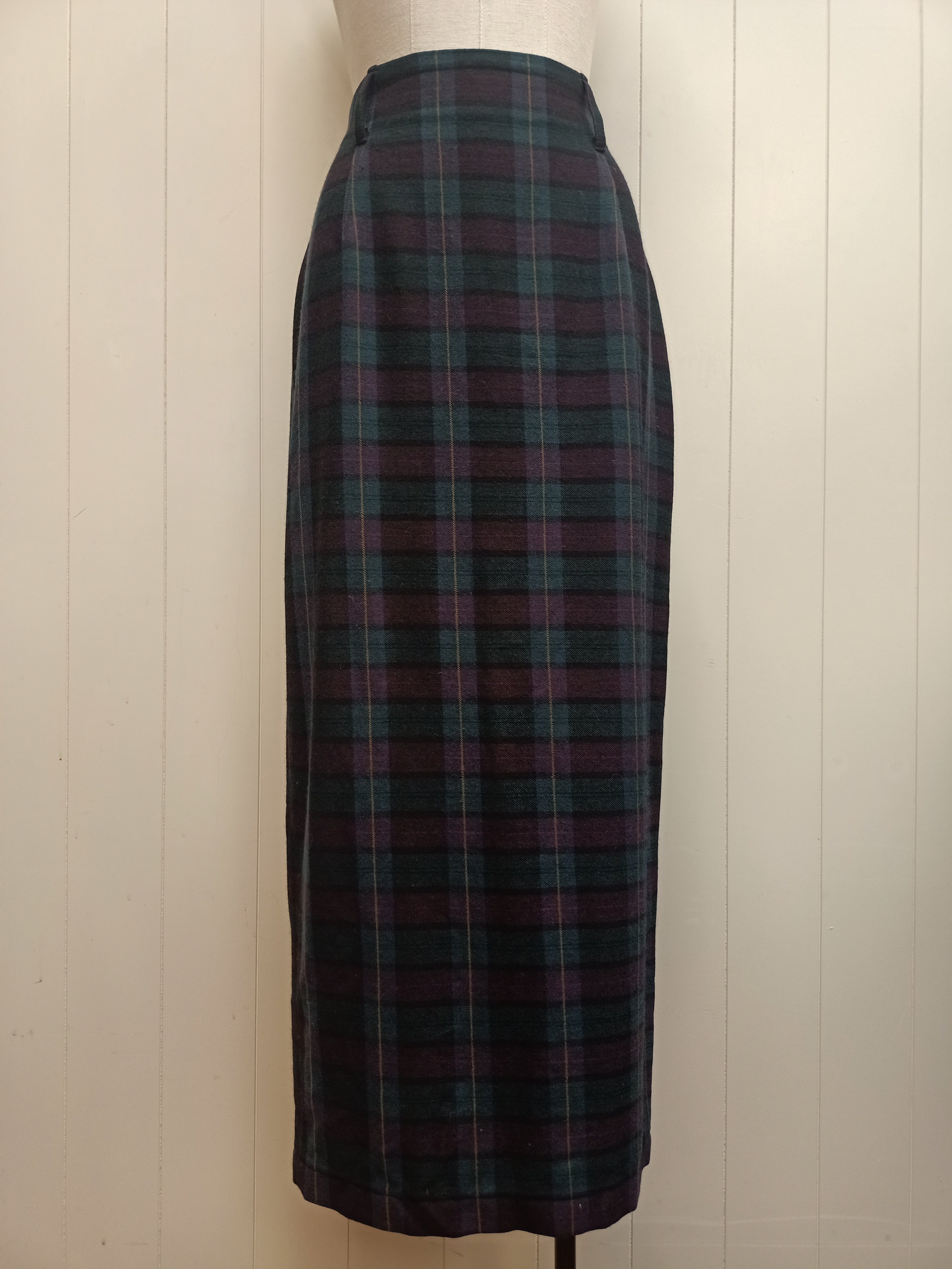 Vintage Country Road Plaid Skirt