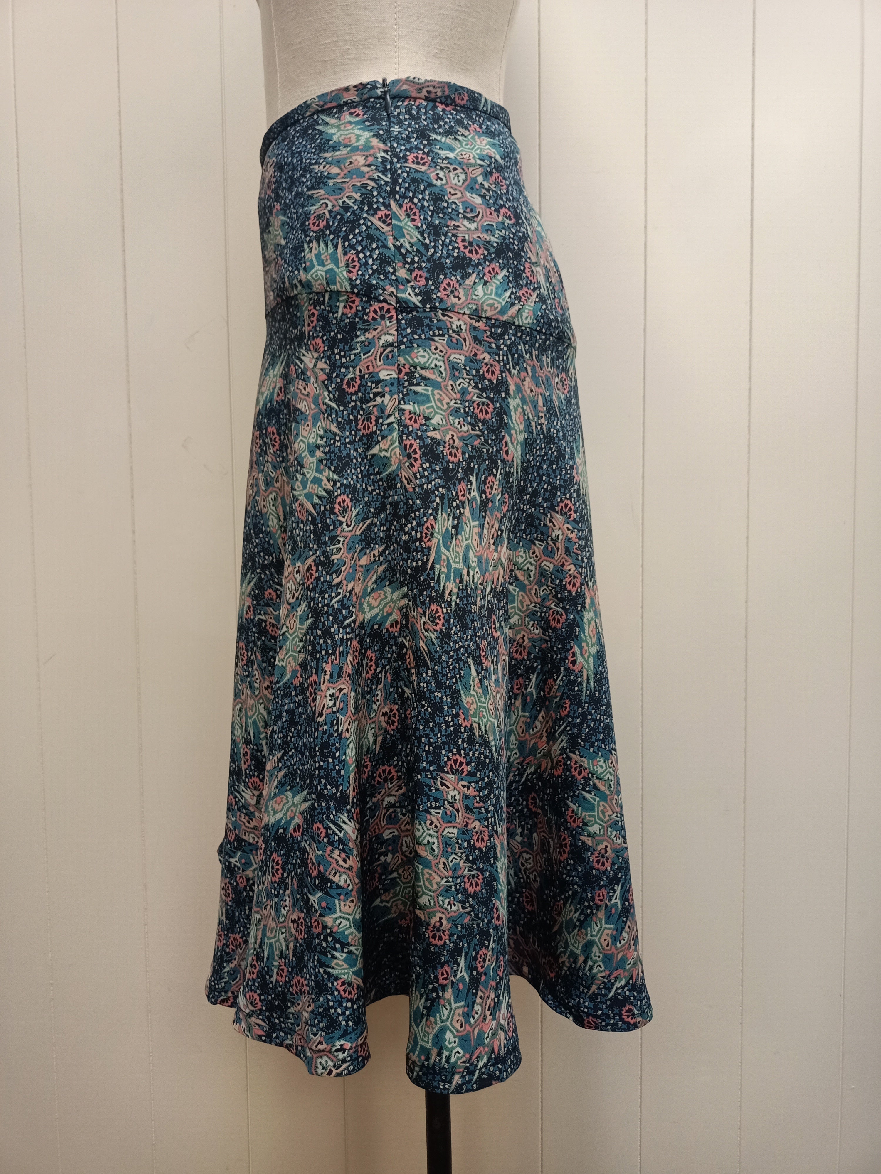 Helen Cherry Silk Skirt