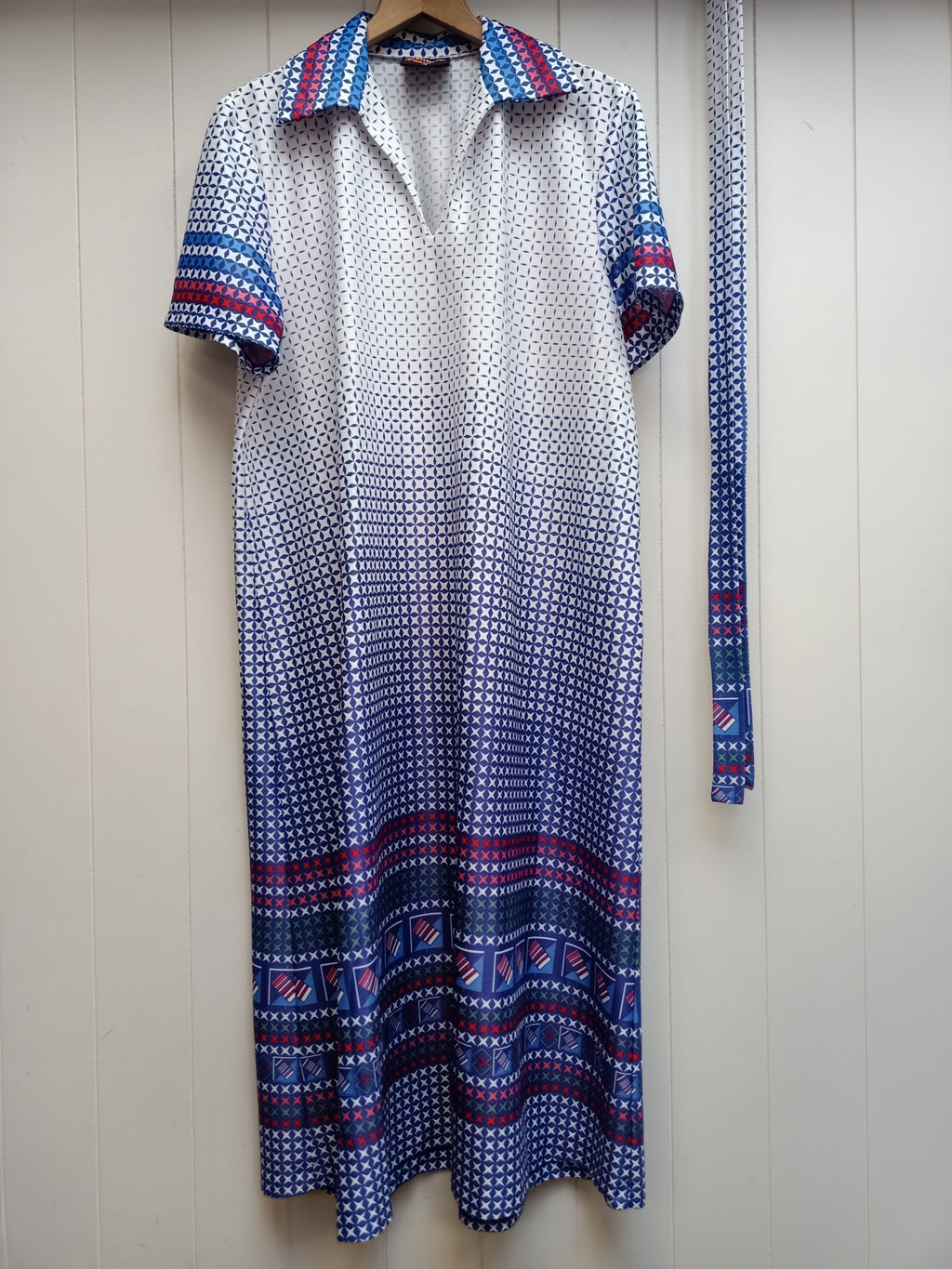 Vintage Jennie Casuals Border Dress