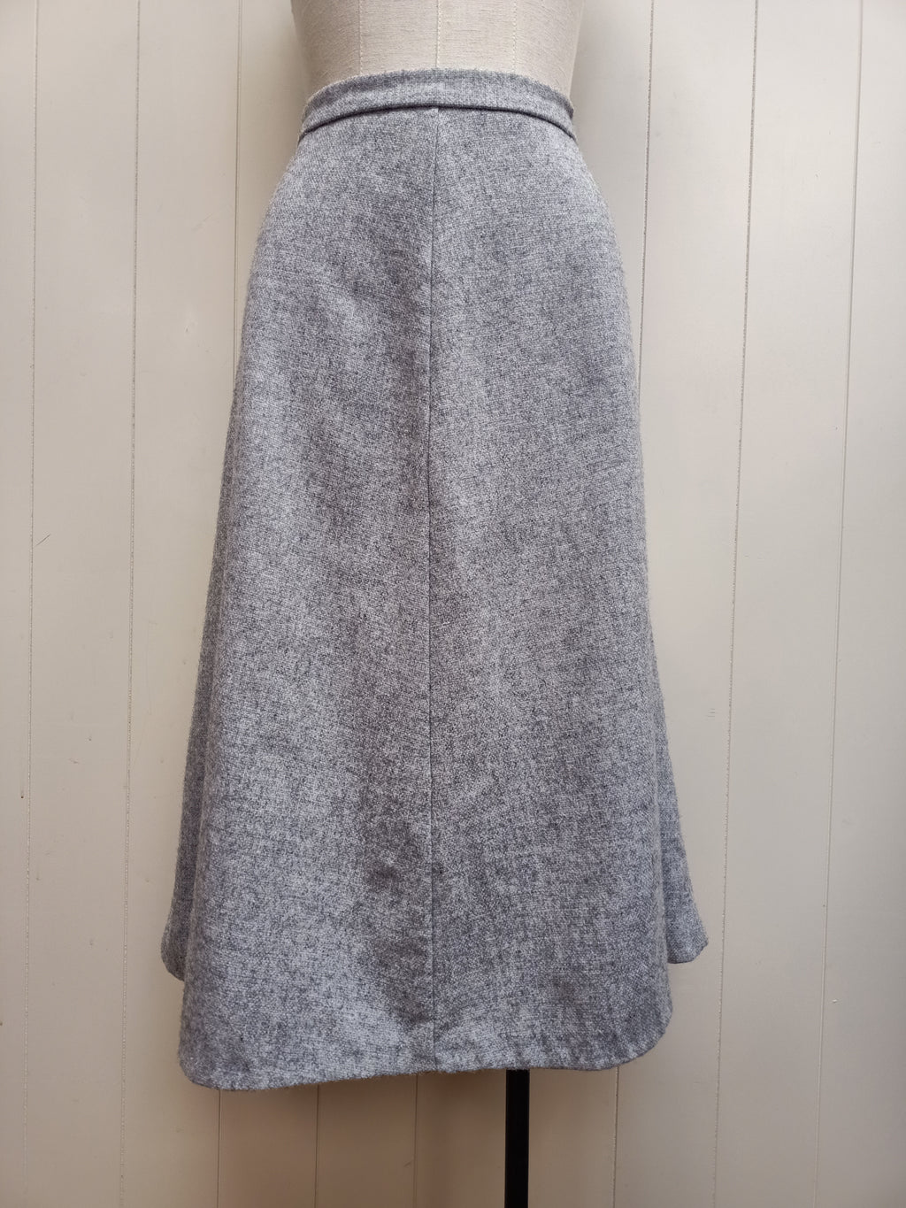 Vintage Grey Tweed Skirt