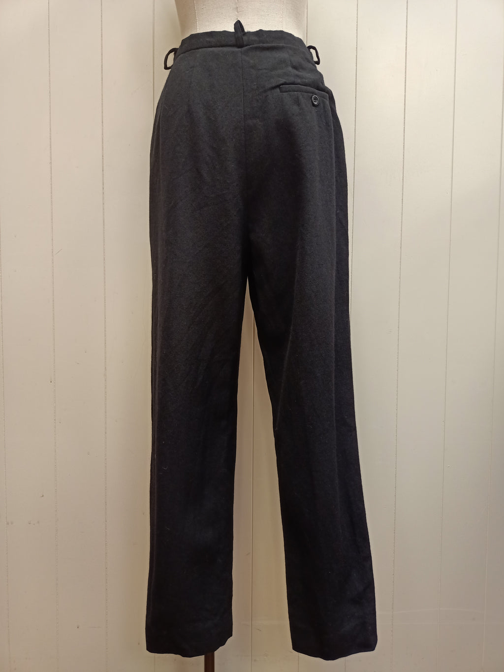 Wool Black Capri Pants