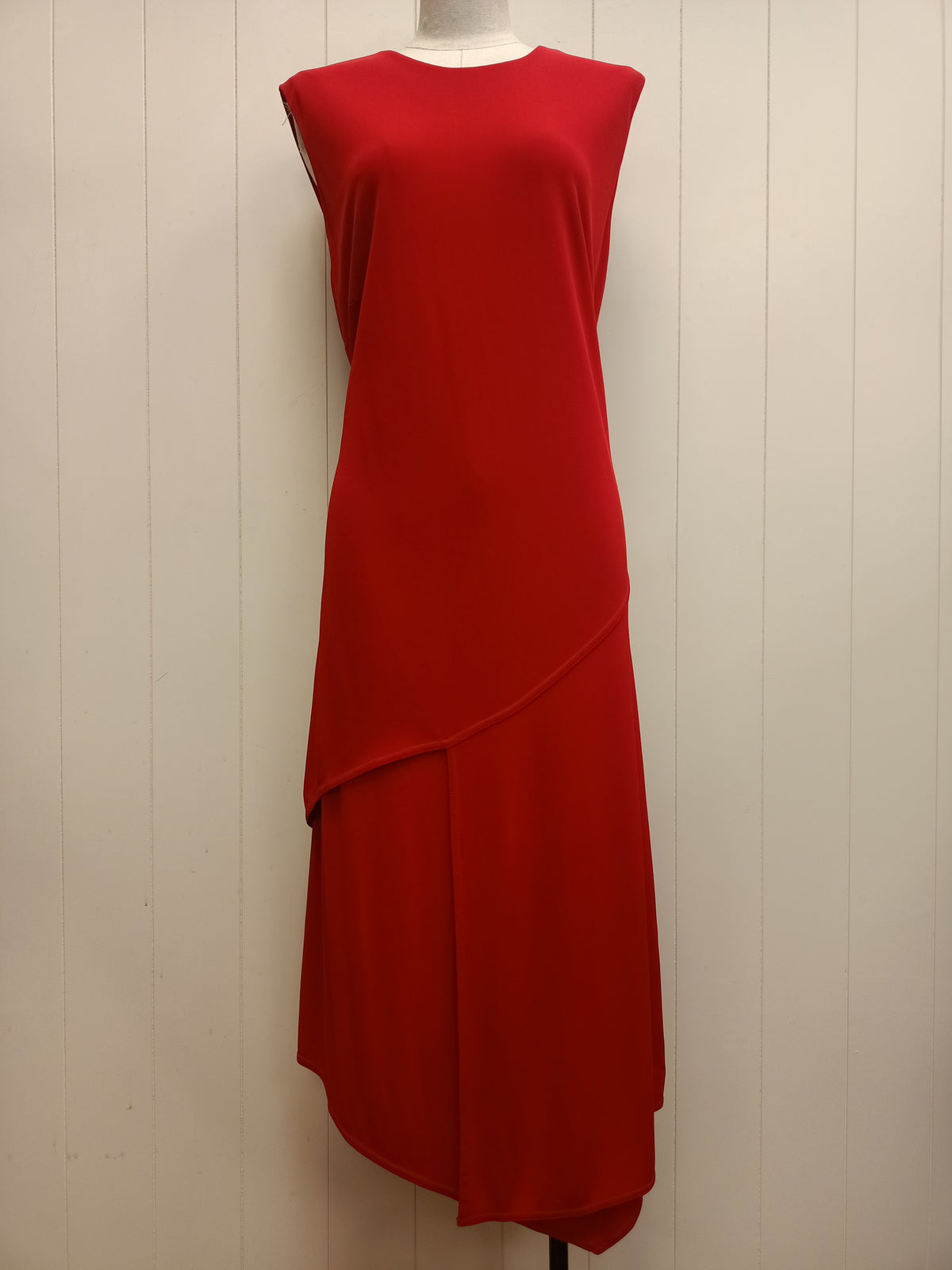DKNY Red Assymetric Dress